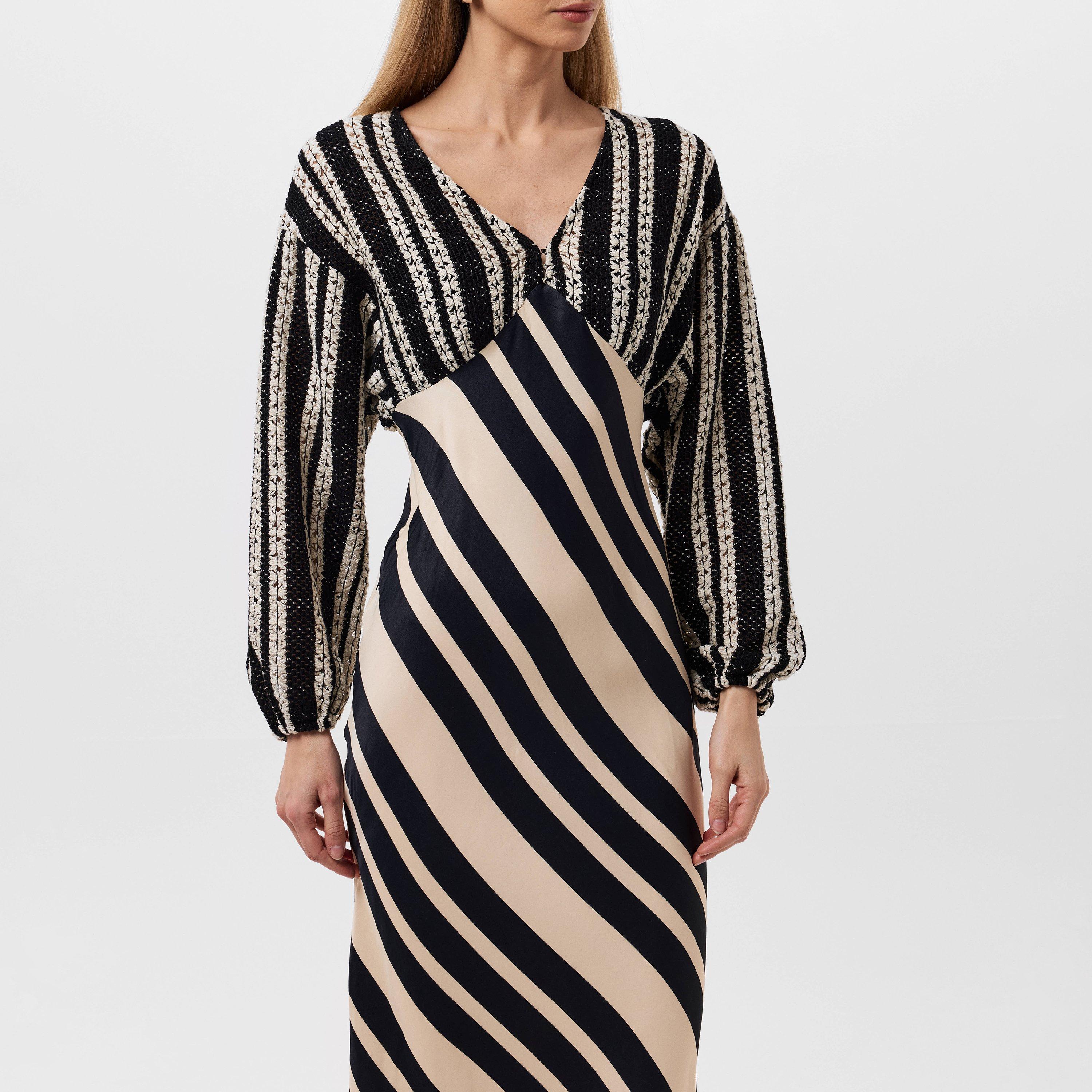 Black/White - Never Fully Dressed - Crochet Mix Emma Dress - 3