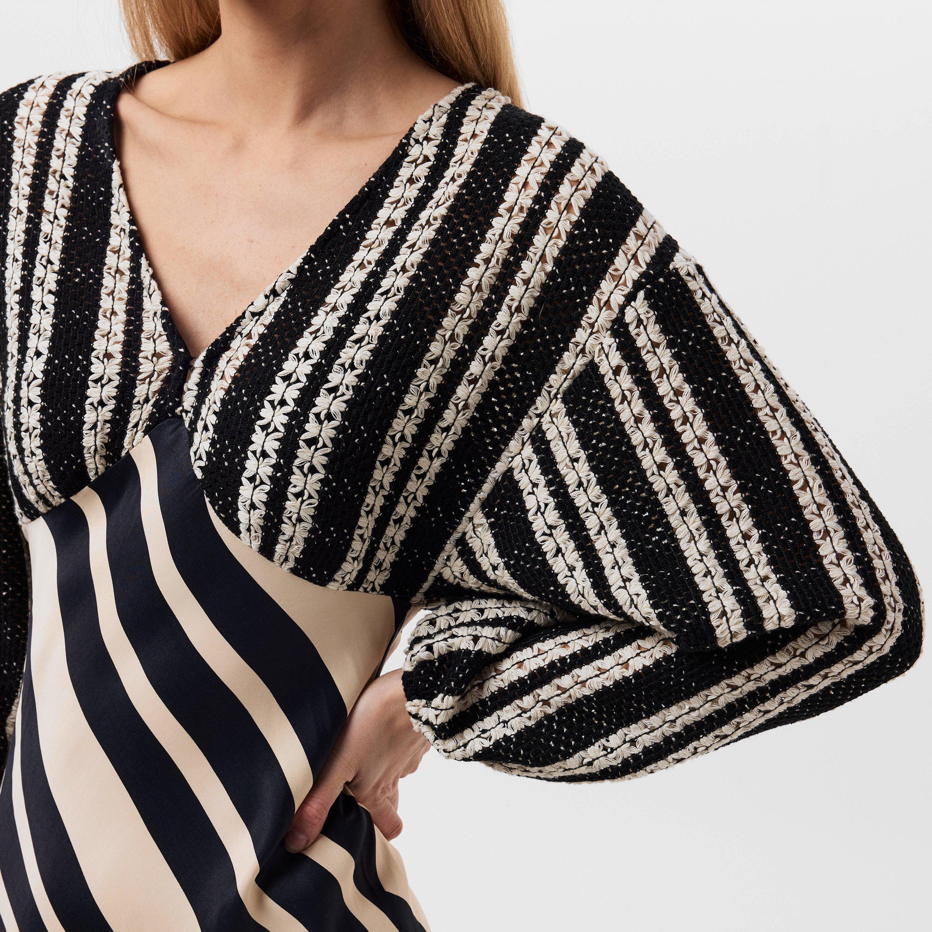 Black/White - Never Fully Dressed - Crochet Mix Emma Dress - 5