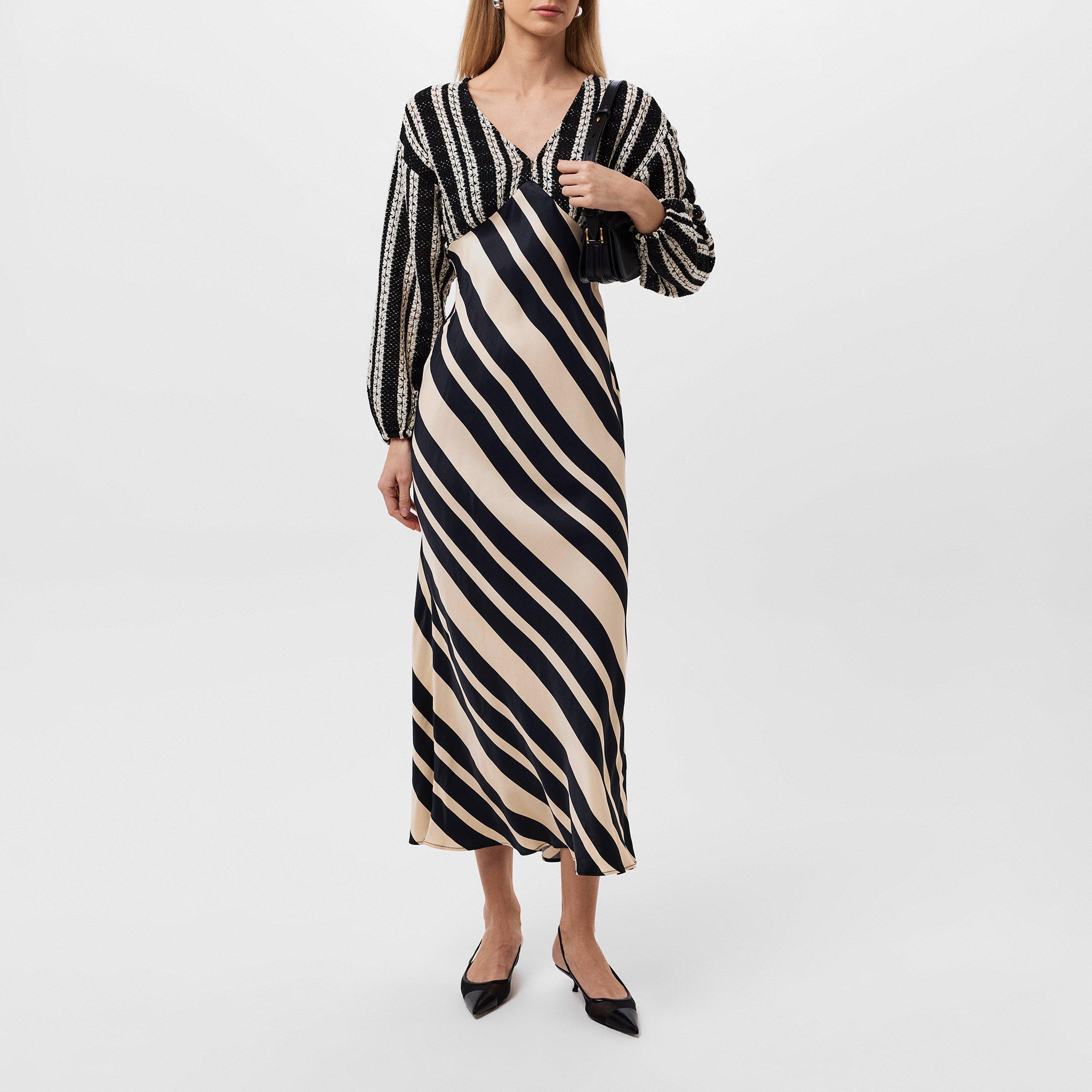 Black/White - Never Fully Dressed - Crochet Mix Emma Dress - 6