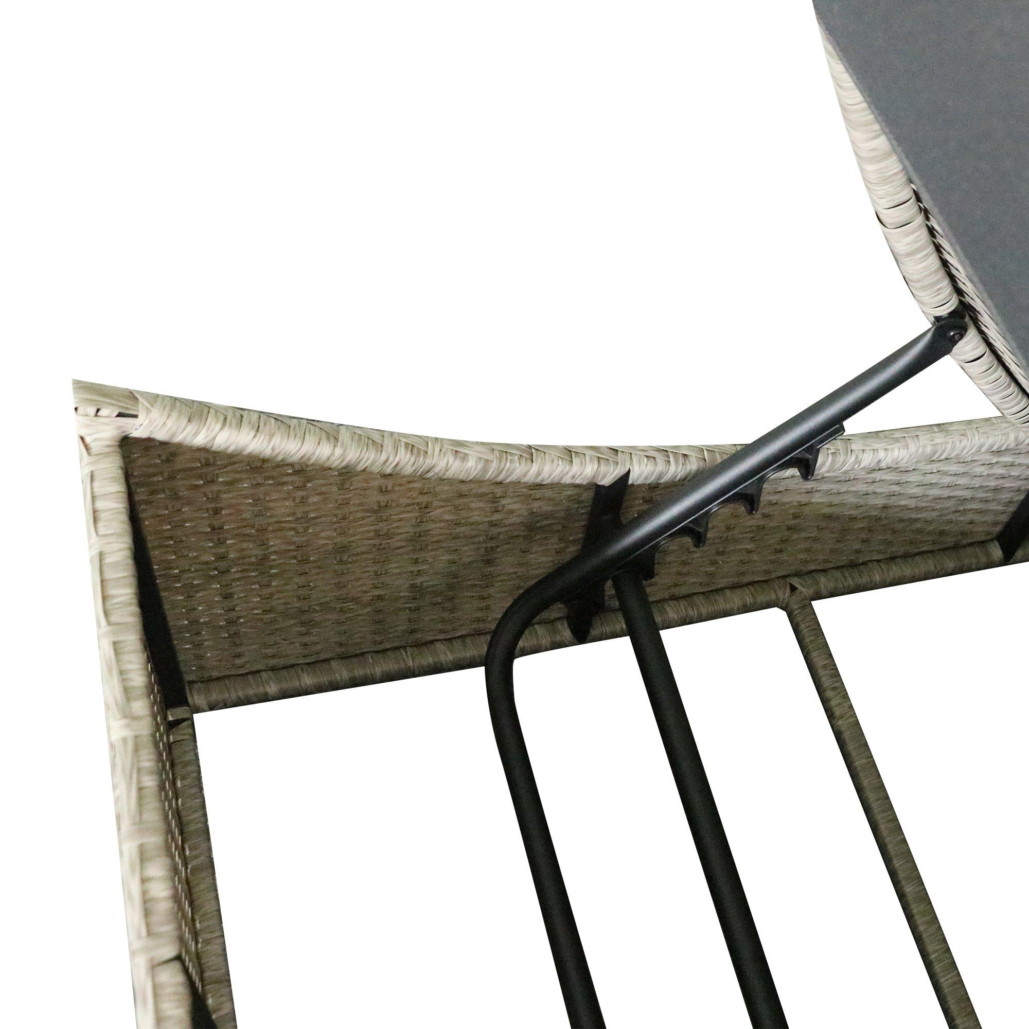 Multi - Linea - Lanai Folding Rattan Lounger - 4