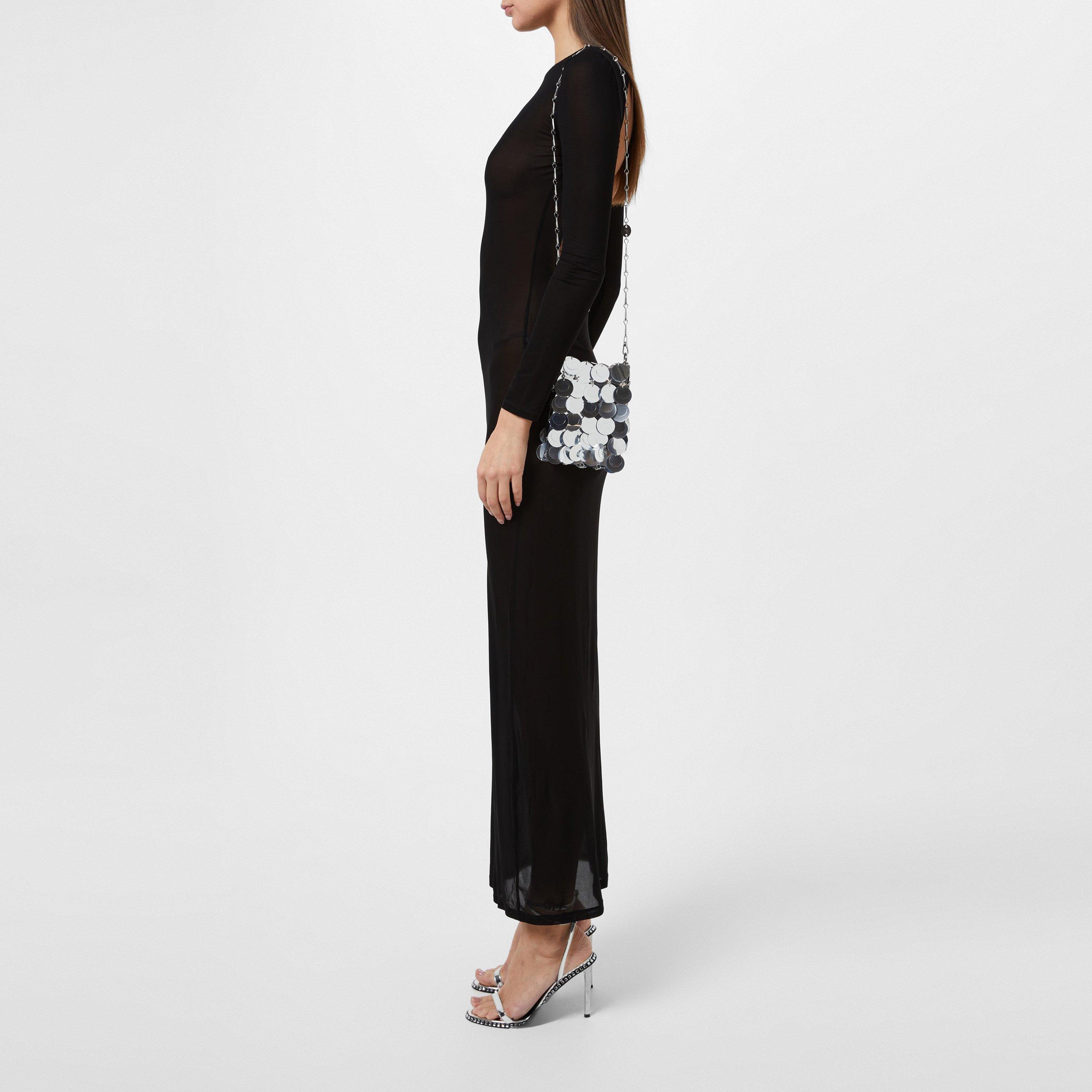 Black - Rabanne - Women's Long-Sleeve Sheer Maxi Dress - 2