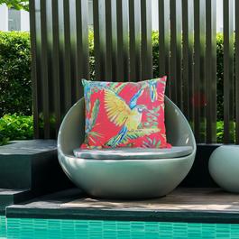 Linea Studio Tropical Parrot 45 x 45cm Outdoor Cushion