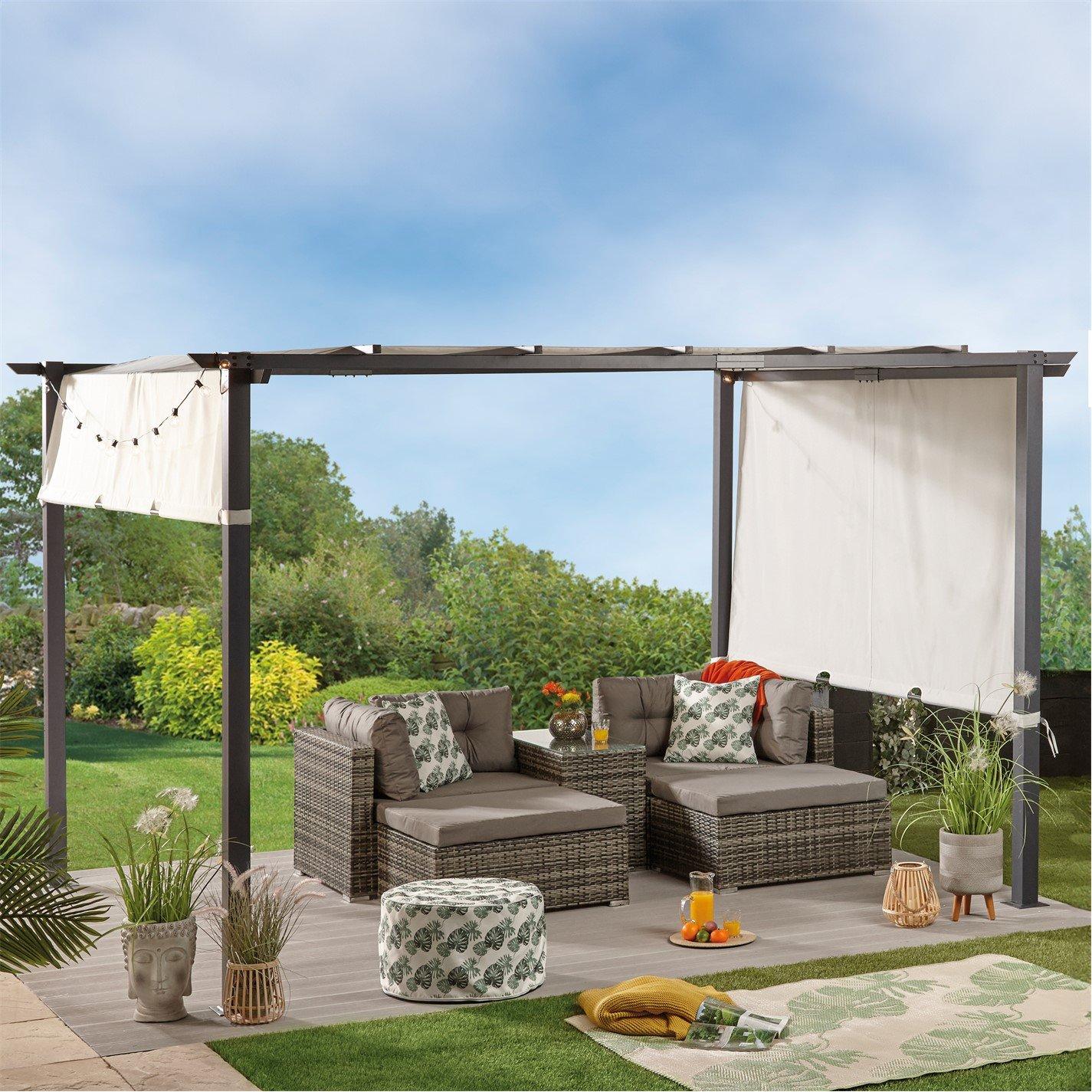 Anthracite - Studio - A Copenhagen 3 x 3m Pergola - 1