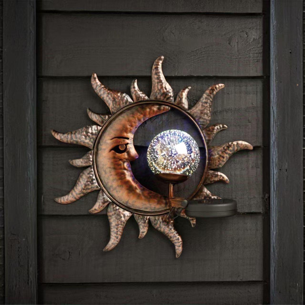 Multi - Linea - Sun and Moon Solar Wall Plaque - 1