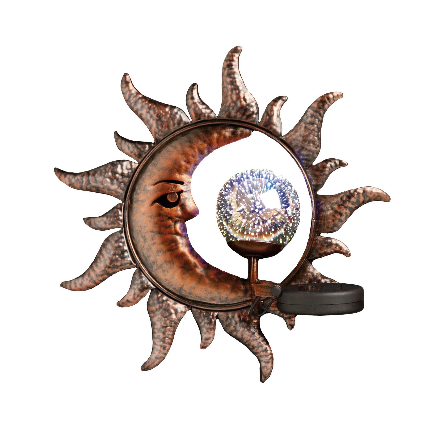 Multi - Linea - Sun and Moon Solar Wall Plaque - 2