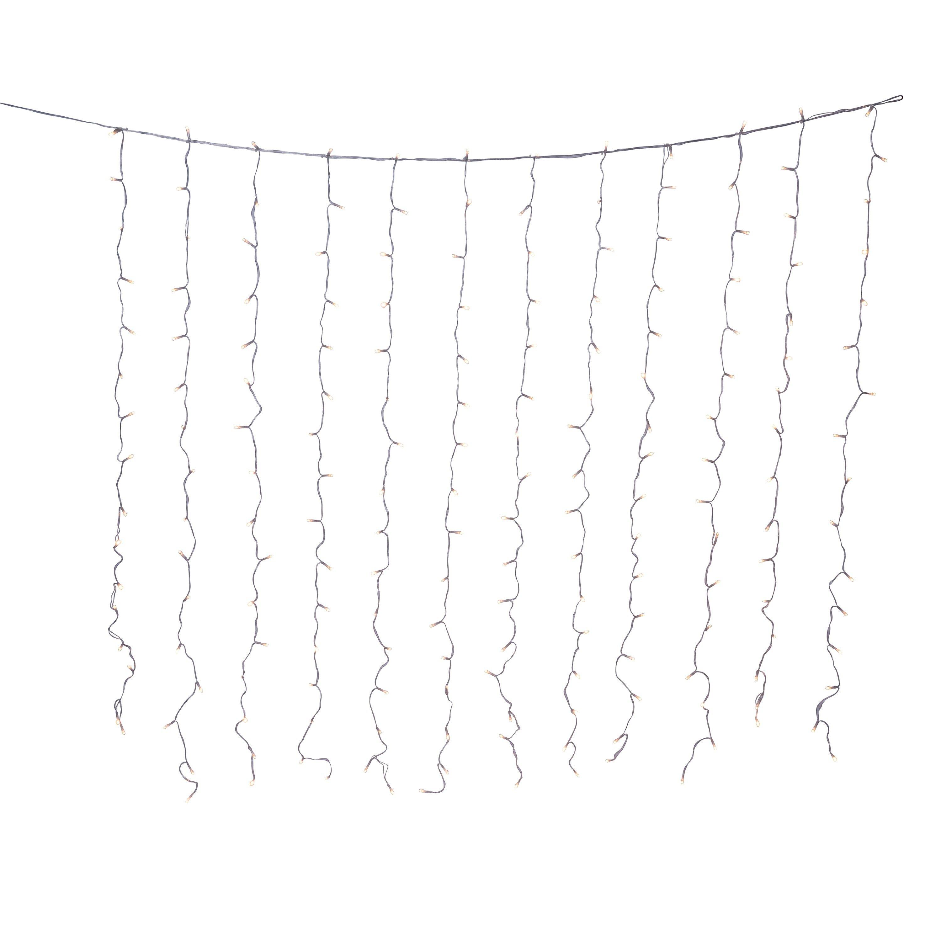 White - Linea - LED Solar Curtain Lights - 2