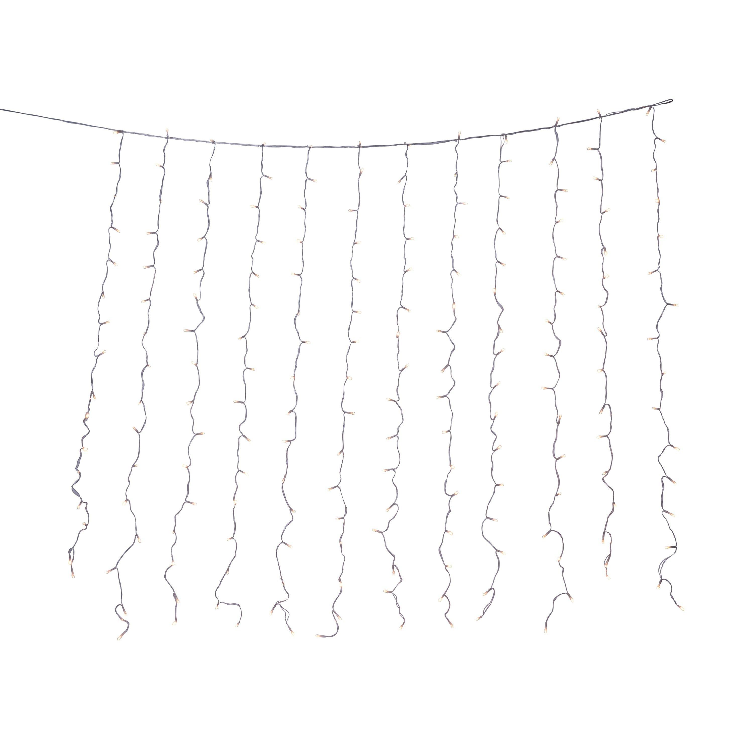 White - Linea - LED Solar Curtain Lights - 3