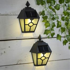 Linea Set of 2 Solar Wall Lights
