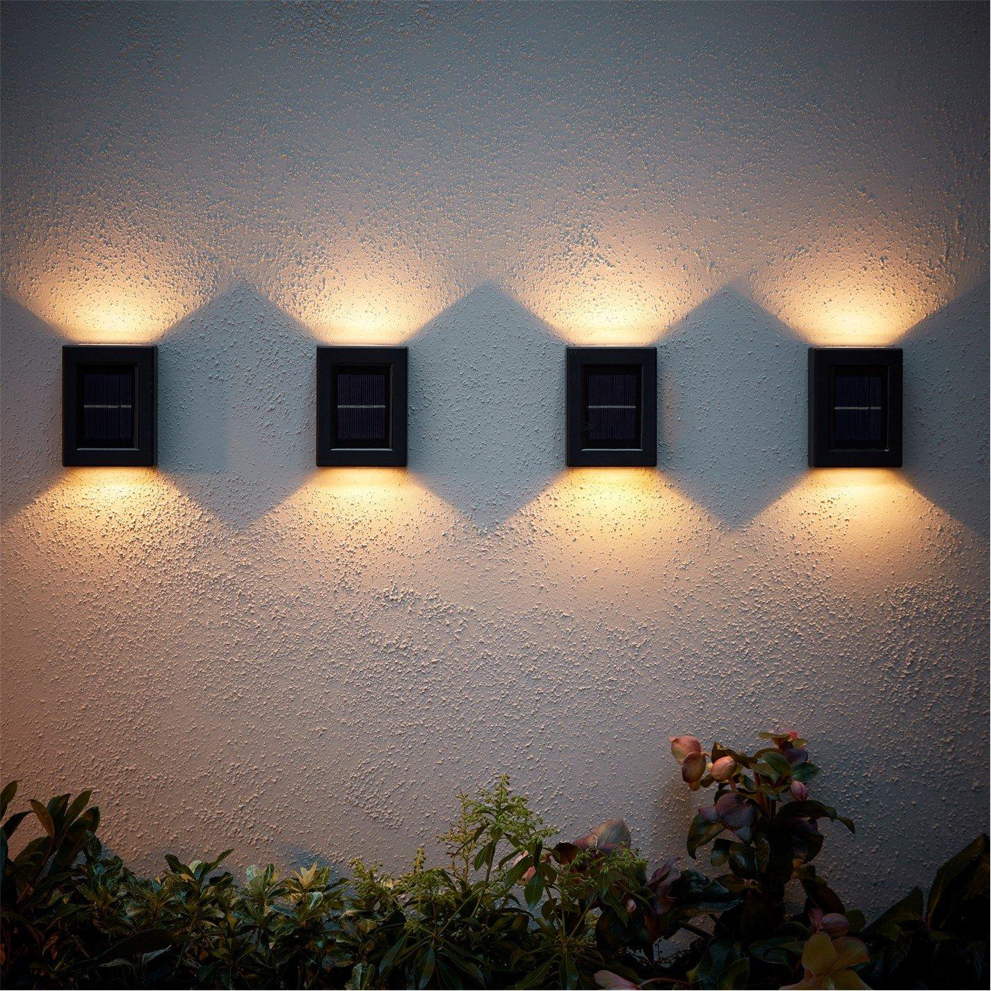 Linea of 4 Solar Up Down Wall Light