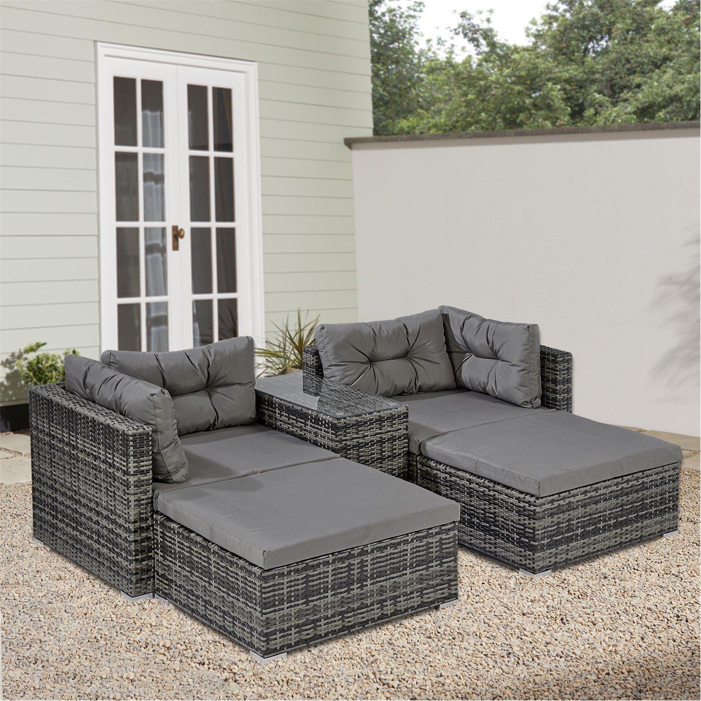 Black - Linea - Studio Bahamas Sofa Lounge Set - 1