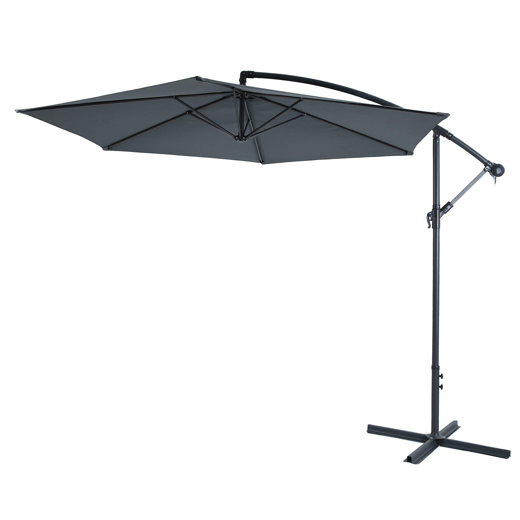 Anthracite - Studio - Sardinia 3m Cantilever Parasol - 2