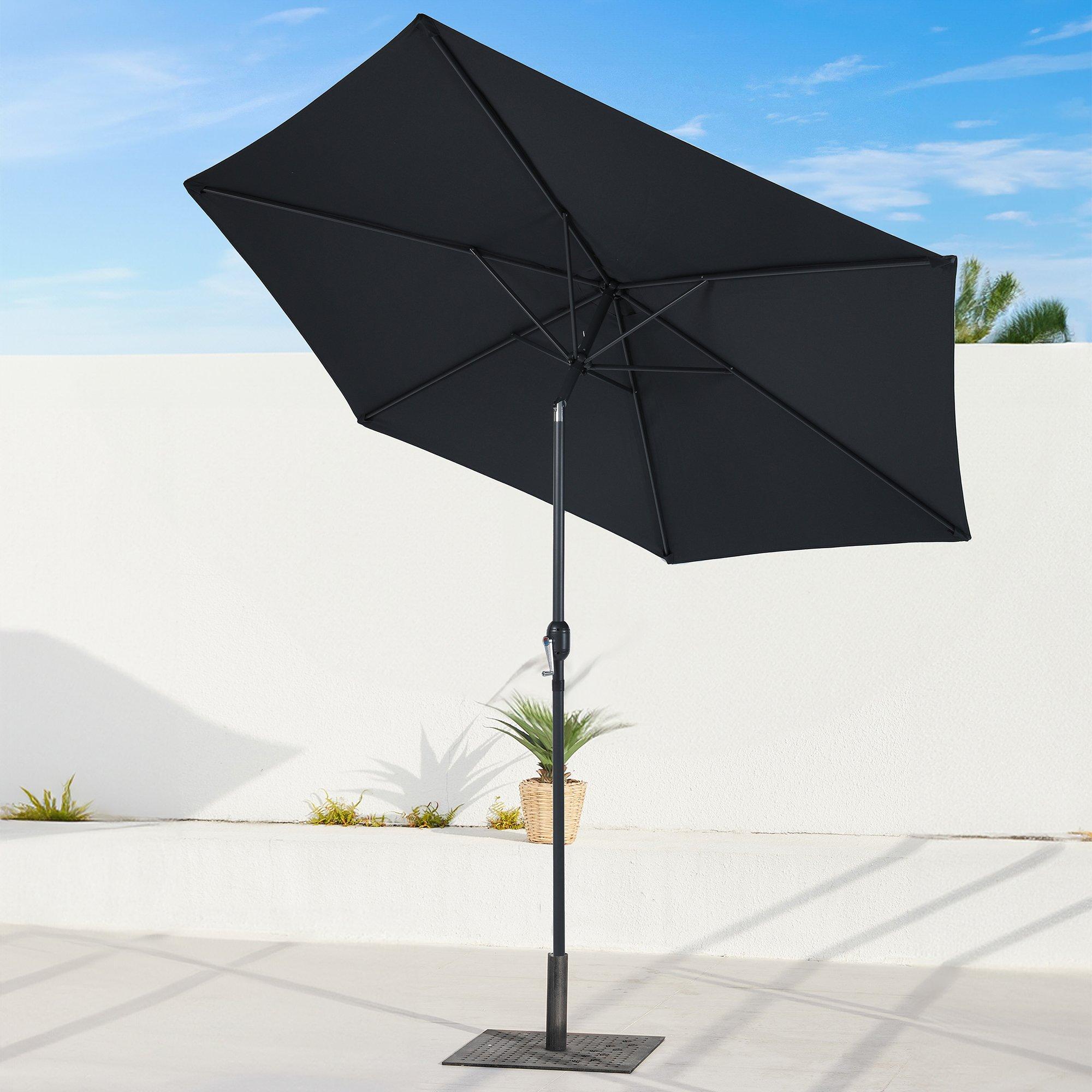 Anthracite - Linea - Studio Baia 3m Crank and Tilt Parasol - 1