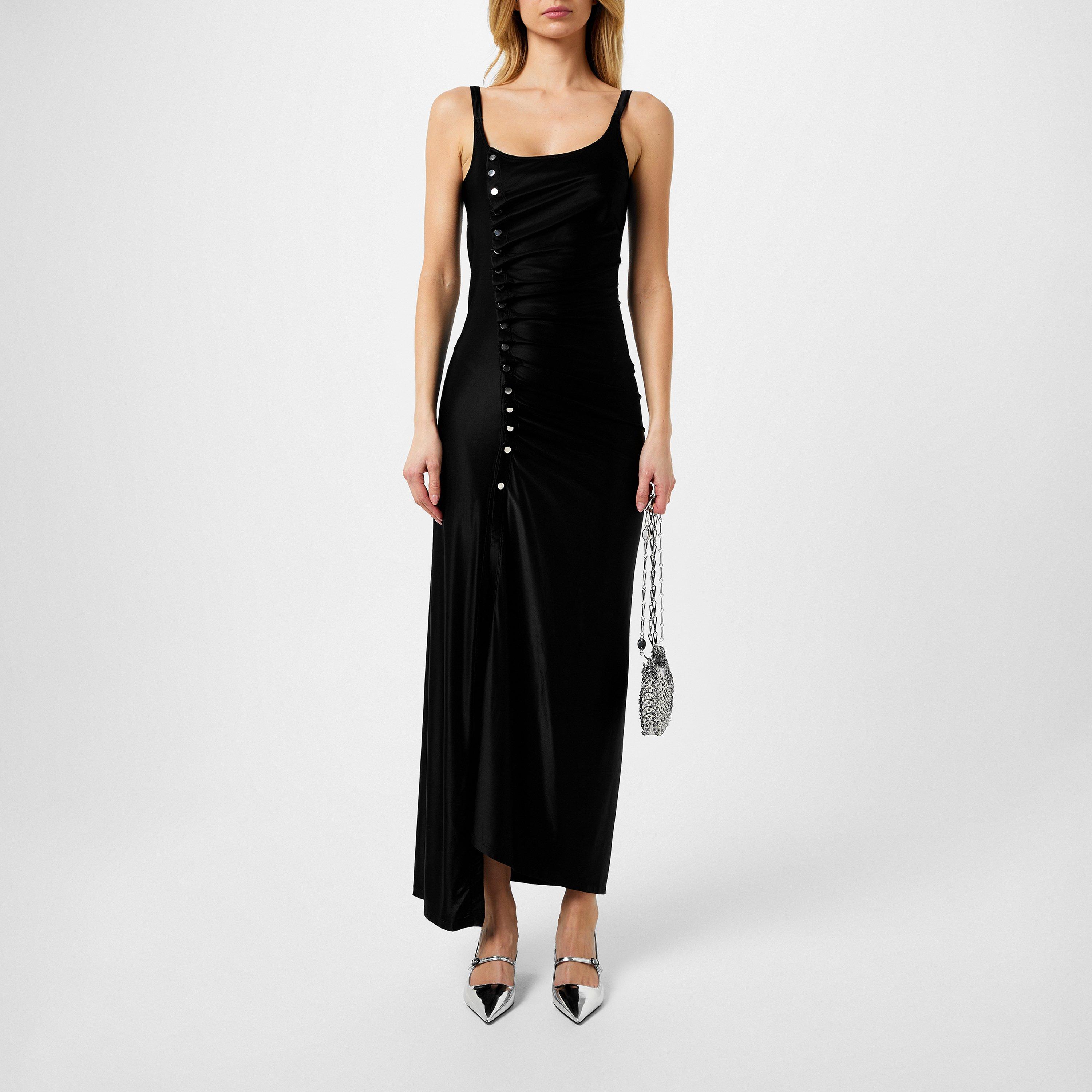 Black - Rabanne - Draped Maxi Dress - 1
