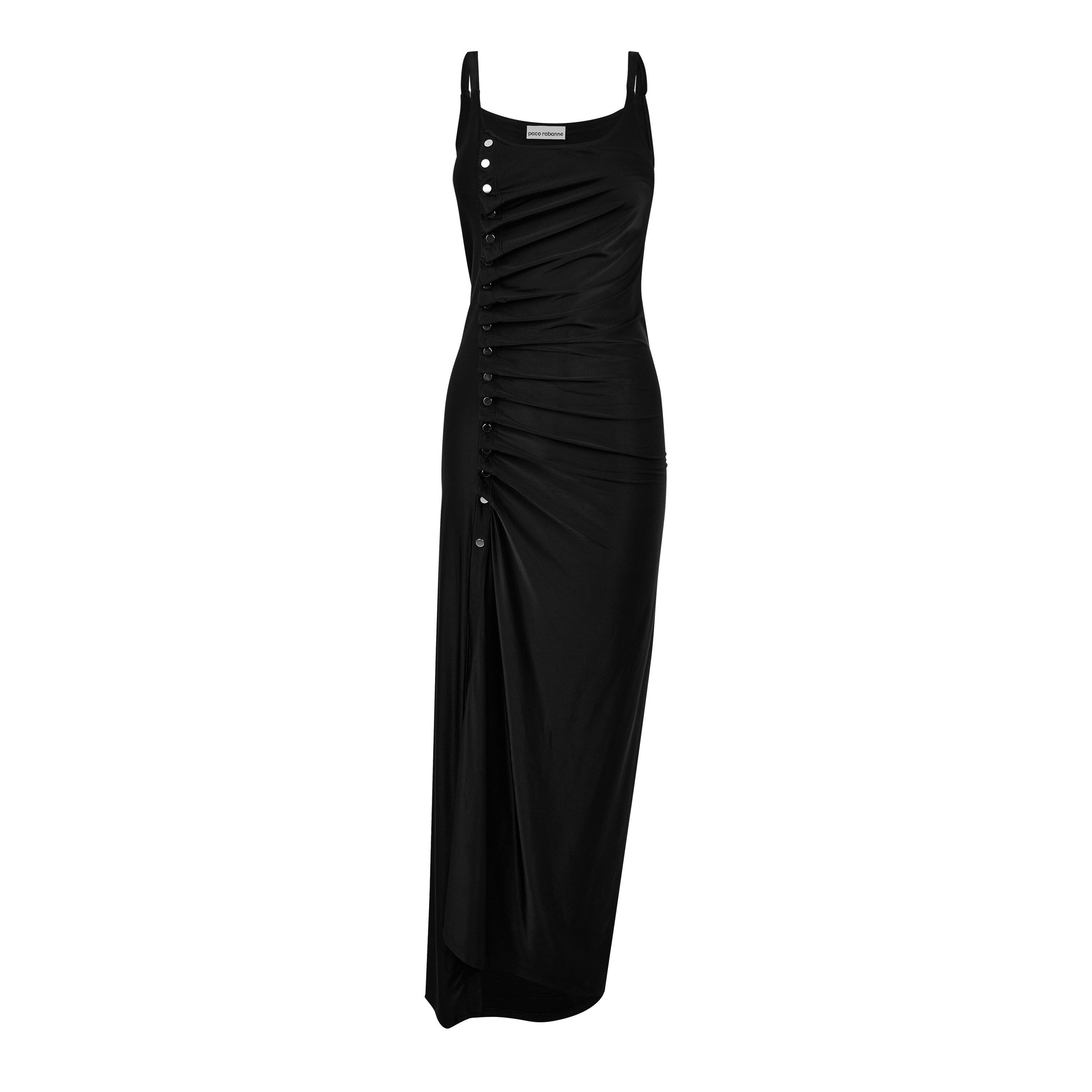 Black - Rabanne - Draped Maxi Dress - 5
