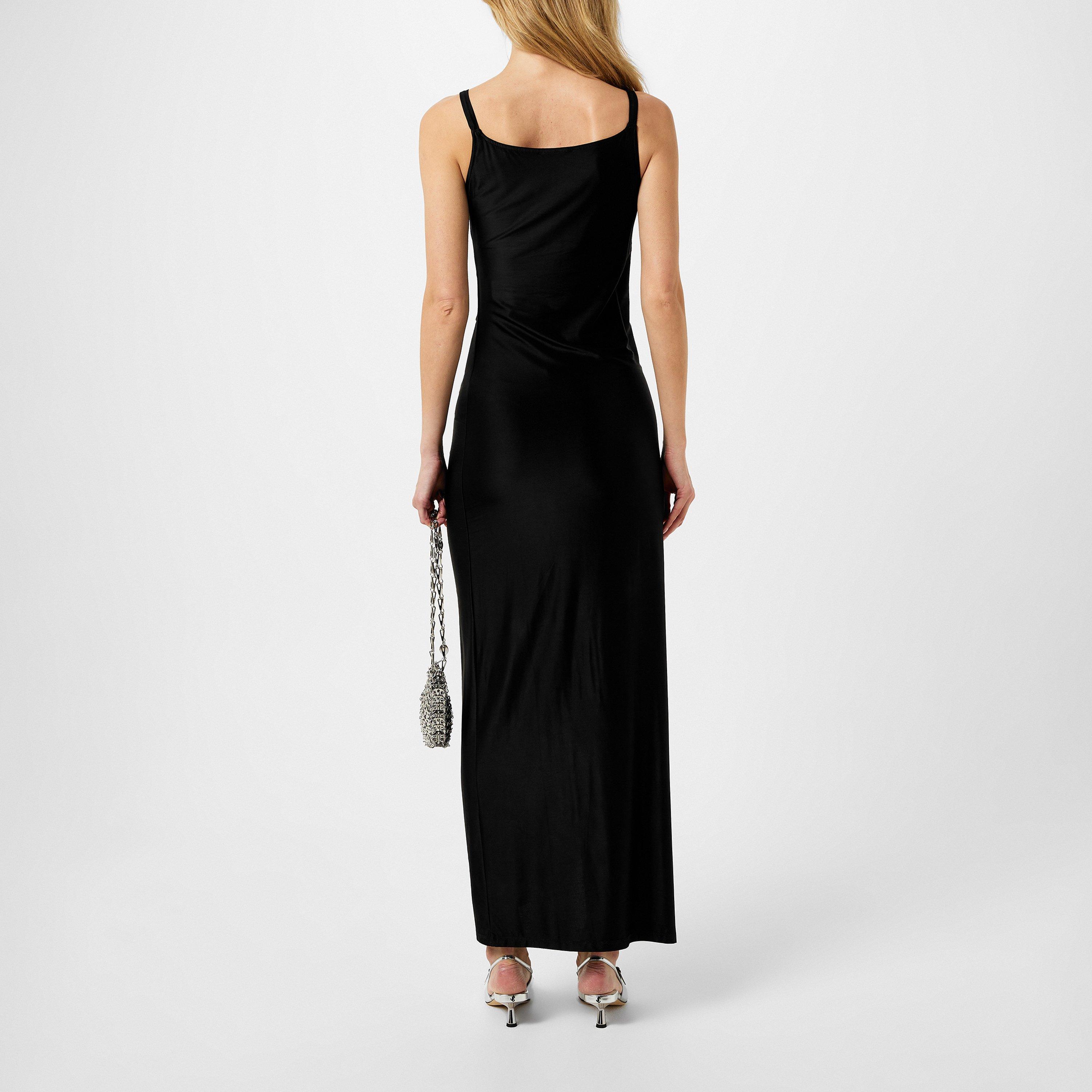 Black - Rabanne - Draped Maxi Dress - 3