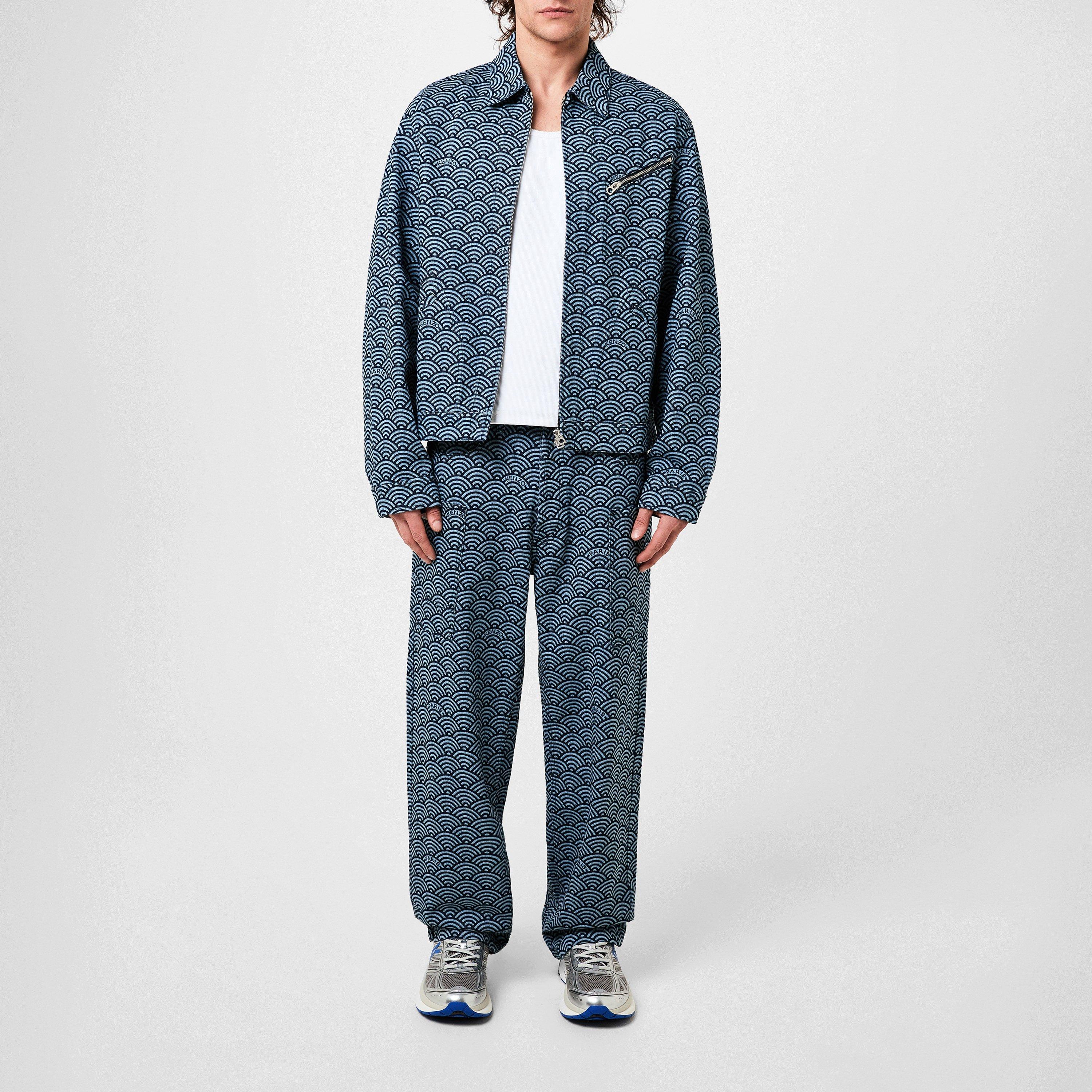 Blue Denim - Kenzo - Men's Seigaiha Structured Denim Jacket - 6