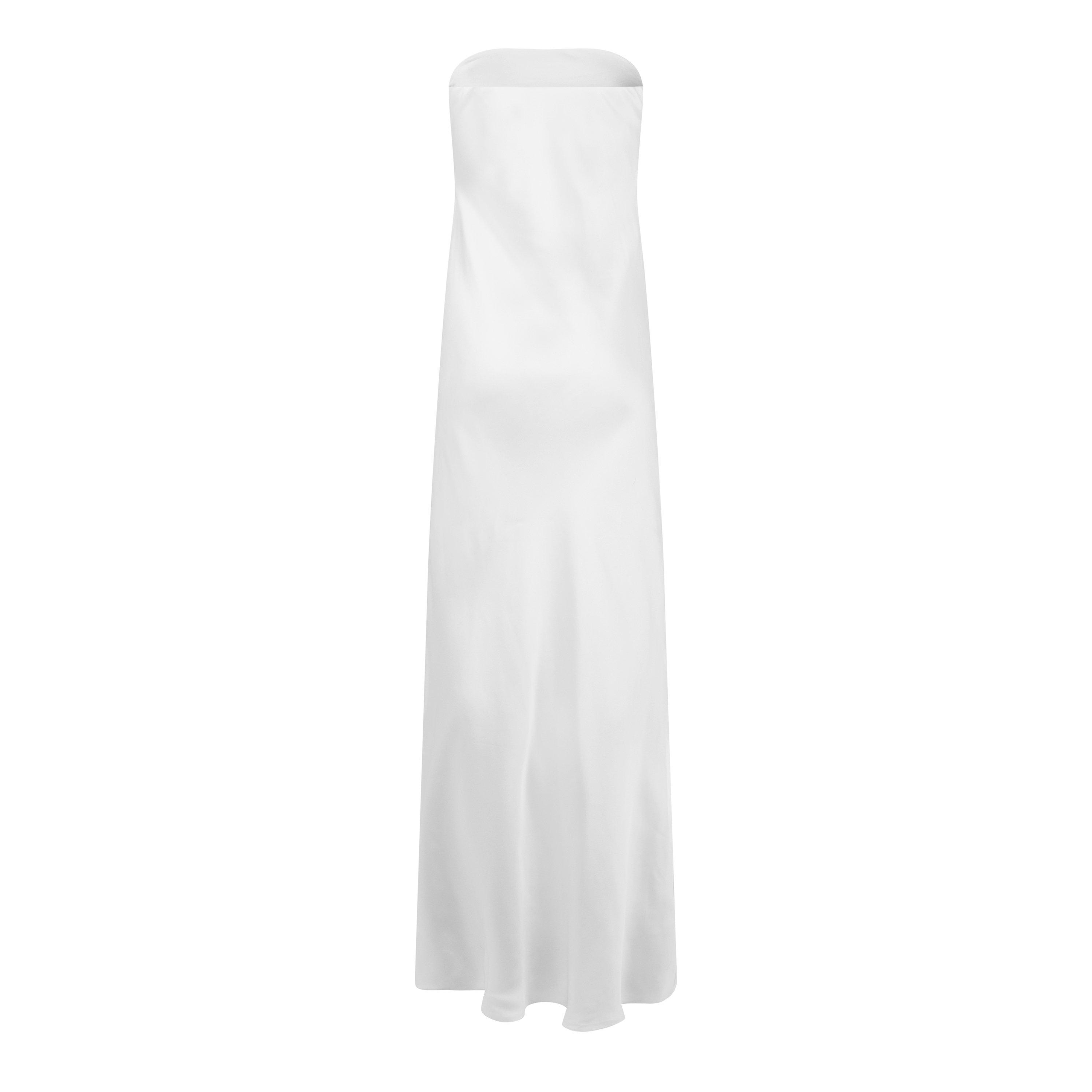 Snow White - Norma Kamali - Women's Bias Strapless Maxi Dress - 6