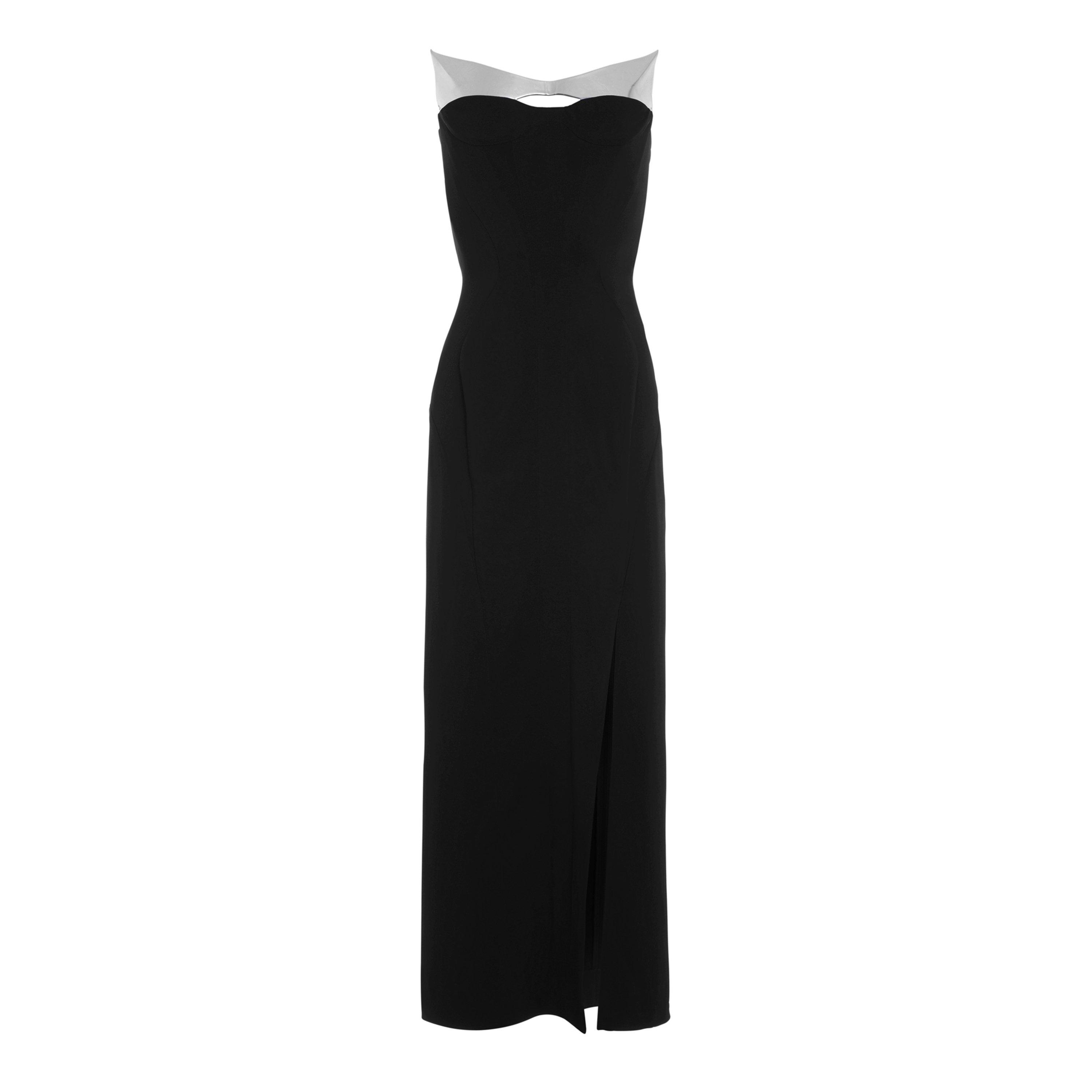 BLACK - Mugler - Strapless Maxi Dress - 5