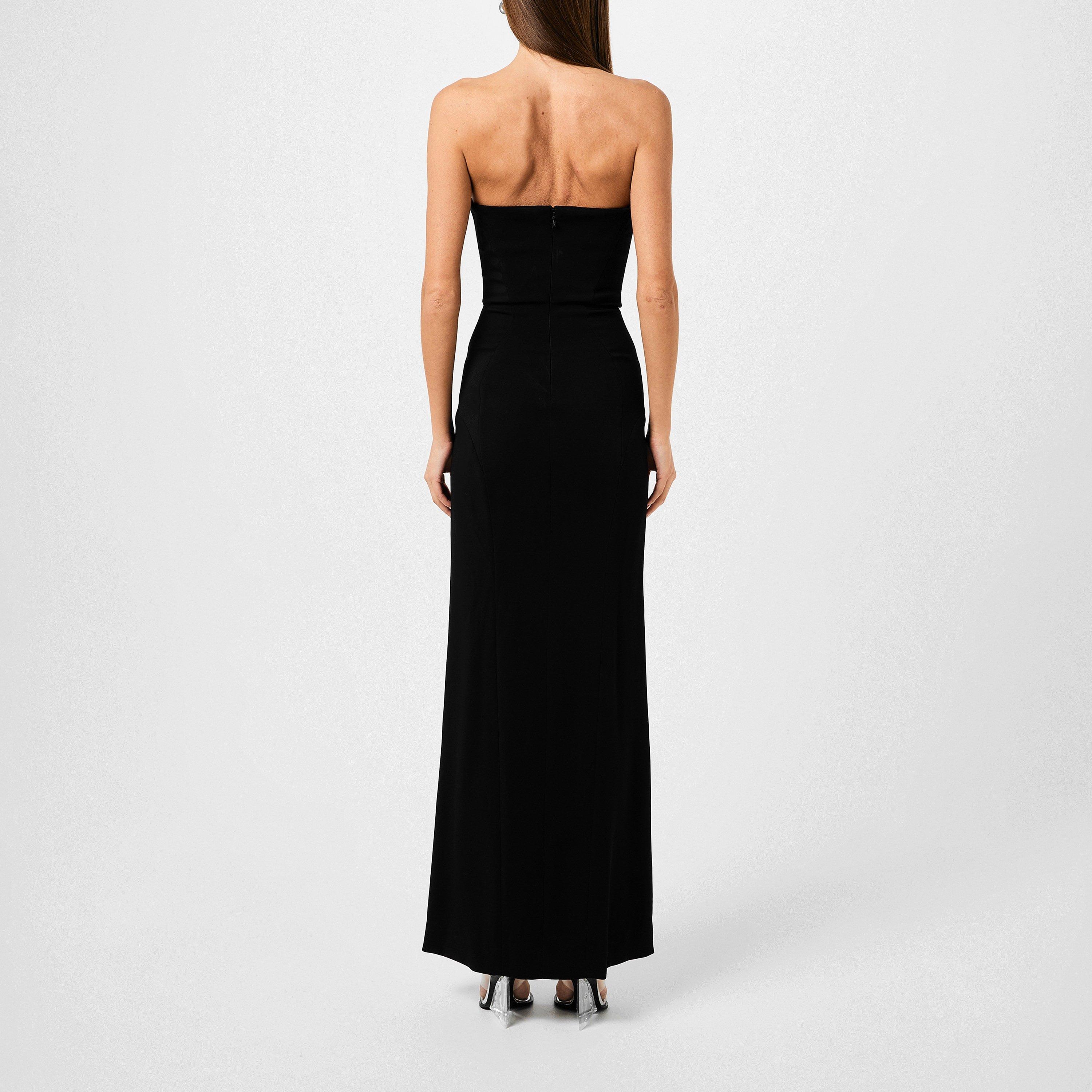 BLACK - Mugler - Strapless Maxi Dress - 3