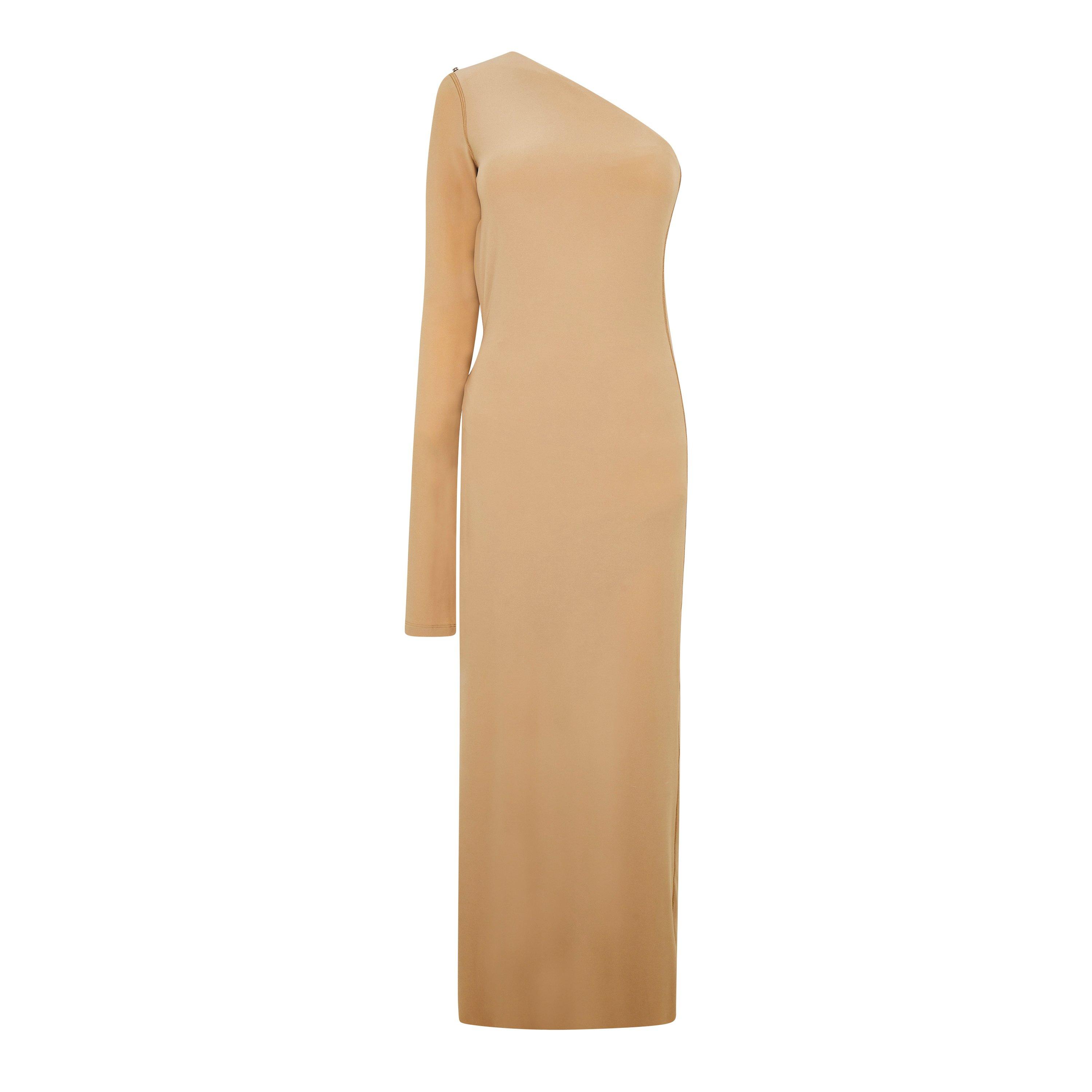 Beige - Sportmax - Women's Cartone Maxi Dress - 5