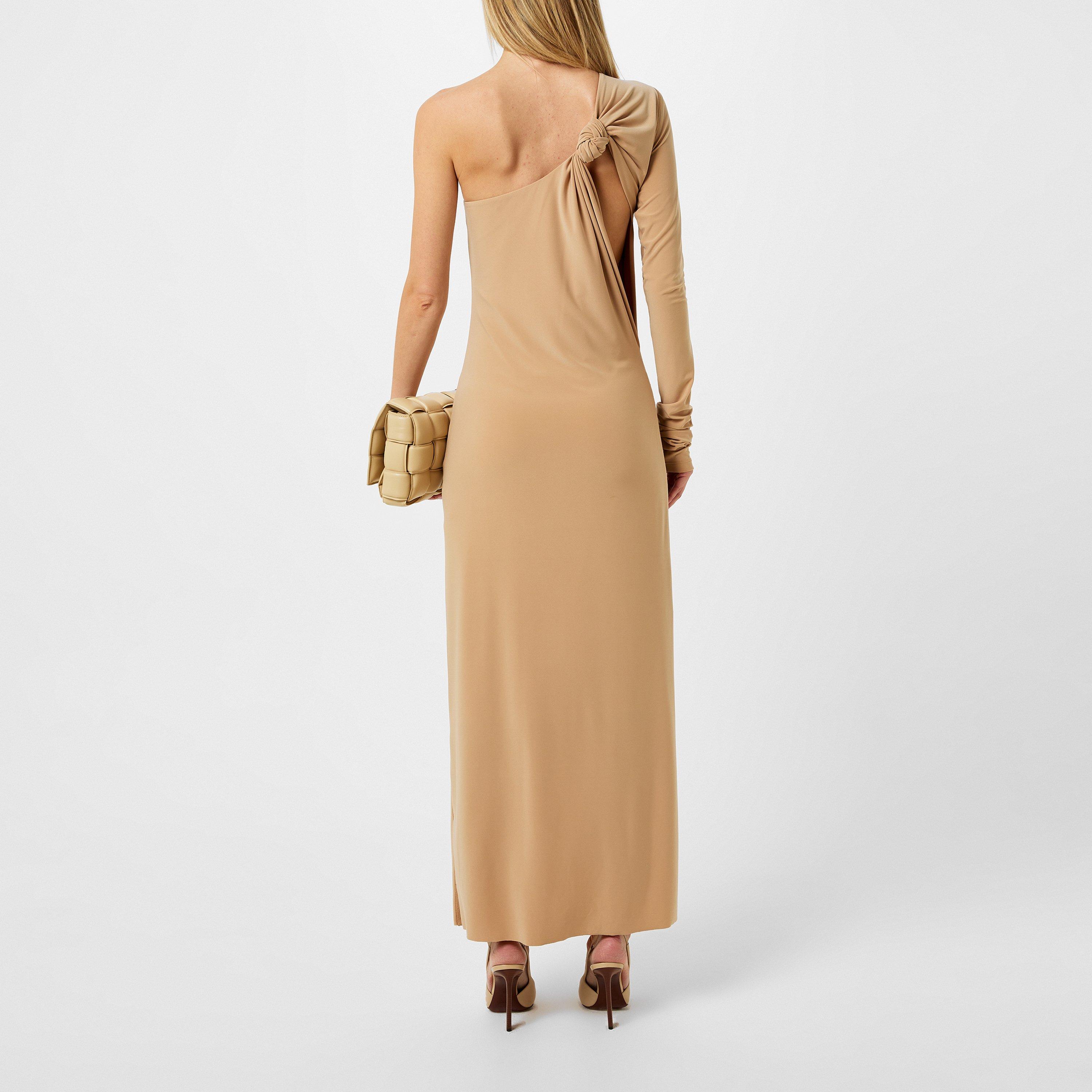 Beige - Sportmax - Women's Cartone Maxi Dress - 3