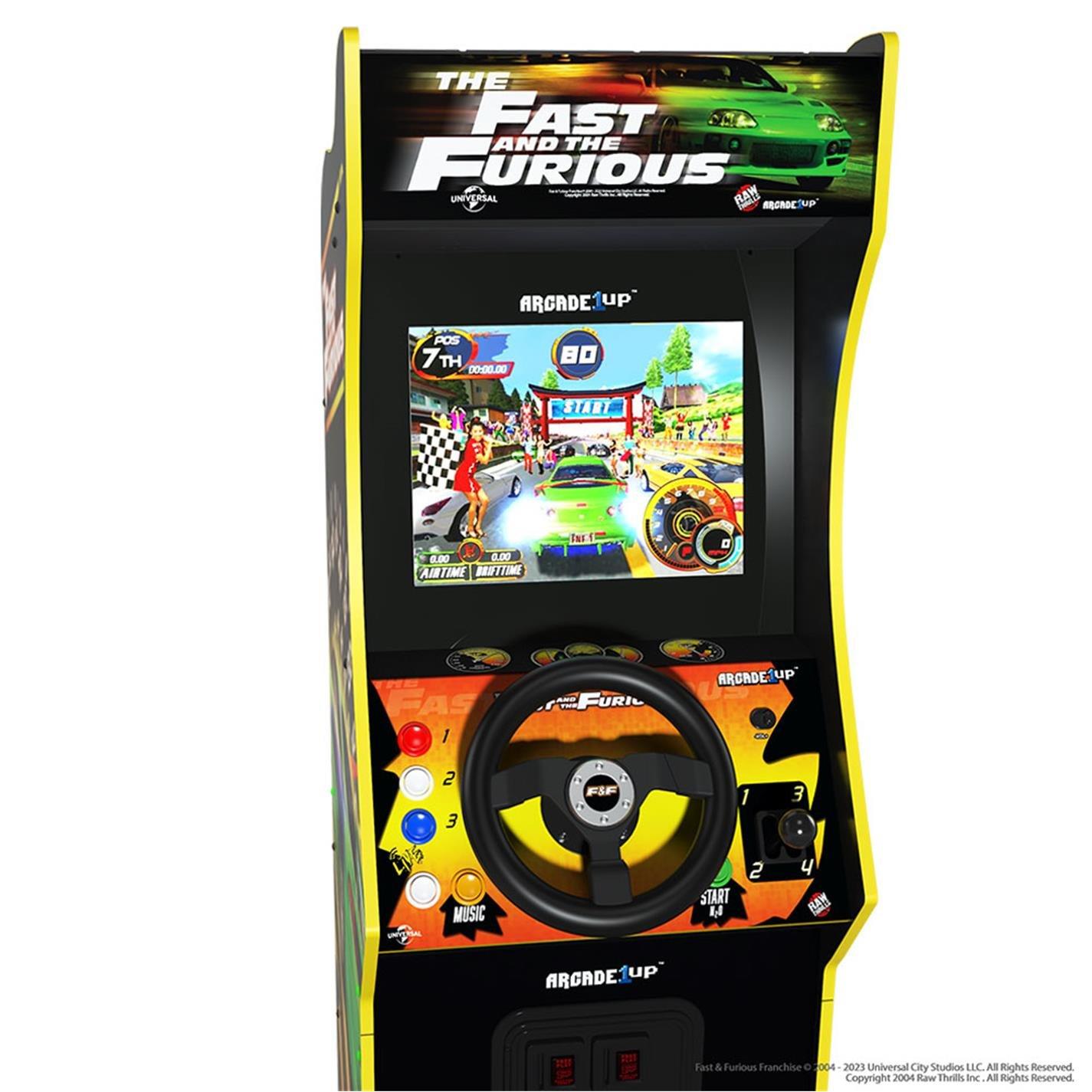 Black - Arcade1Up - Fast & Furious Arcade Machine - 6