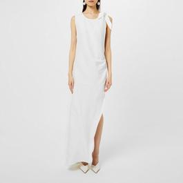 MSGM Knot-Detail Maxi Dress