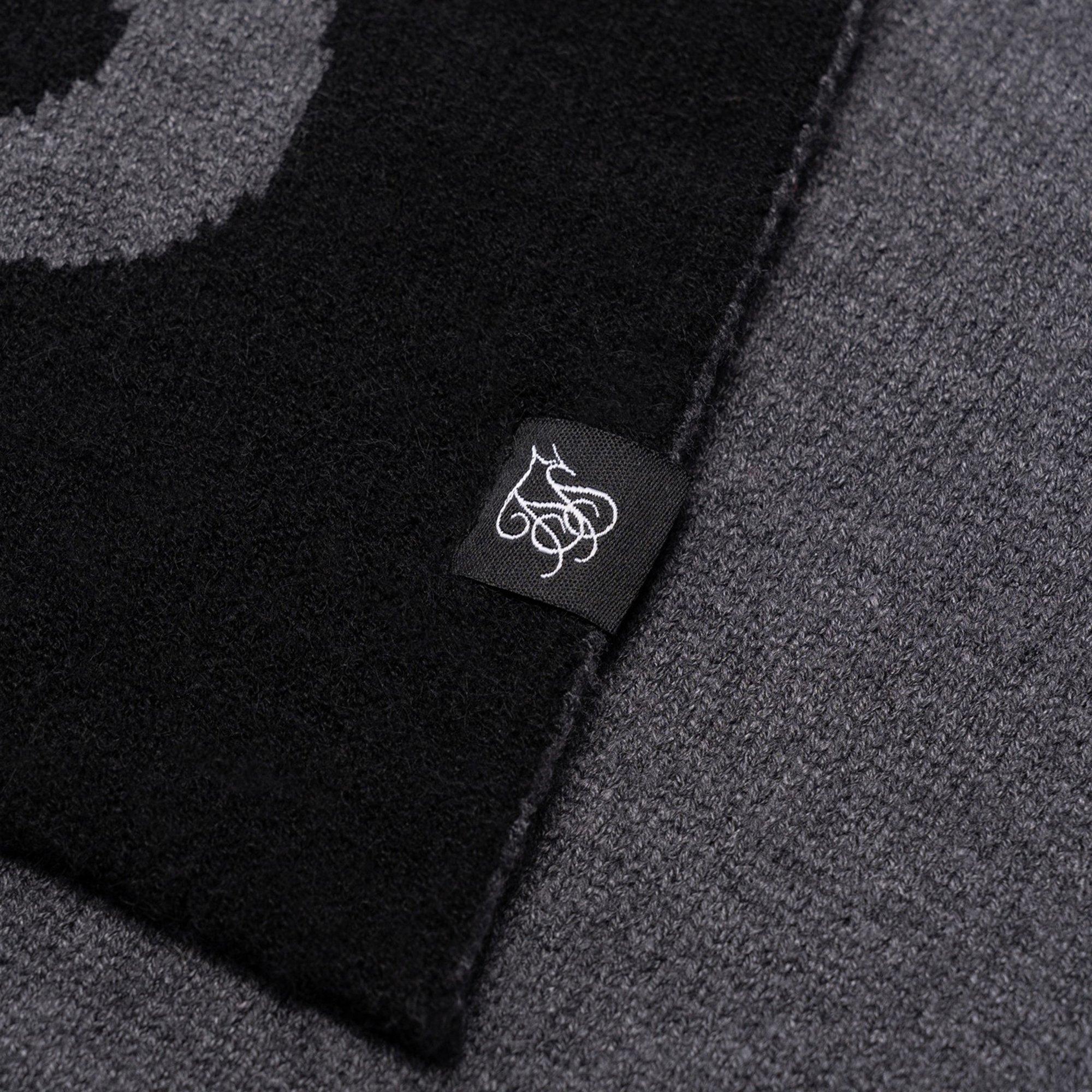 Negro - SikSilk - Black Knitted Midweight Scarf - 5