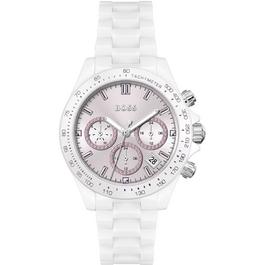 Boss Ladies BOSS Novia White Ceramic Watch