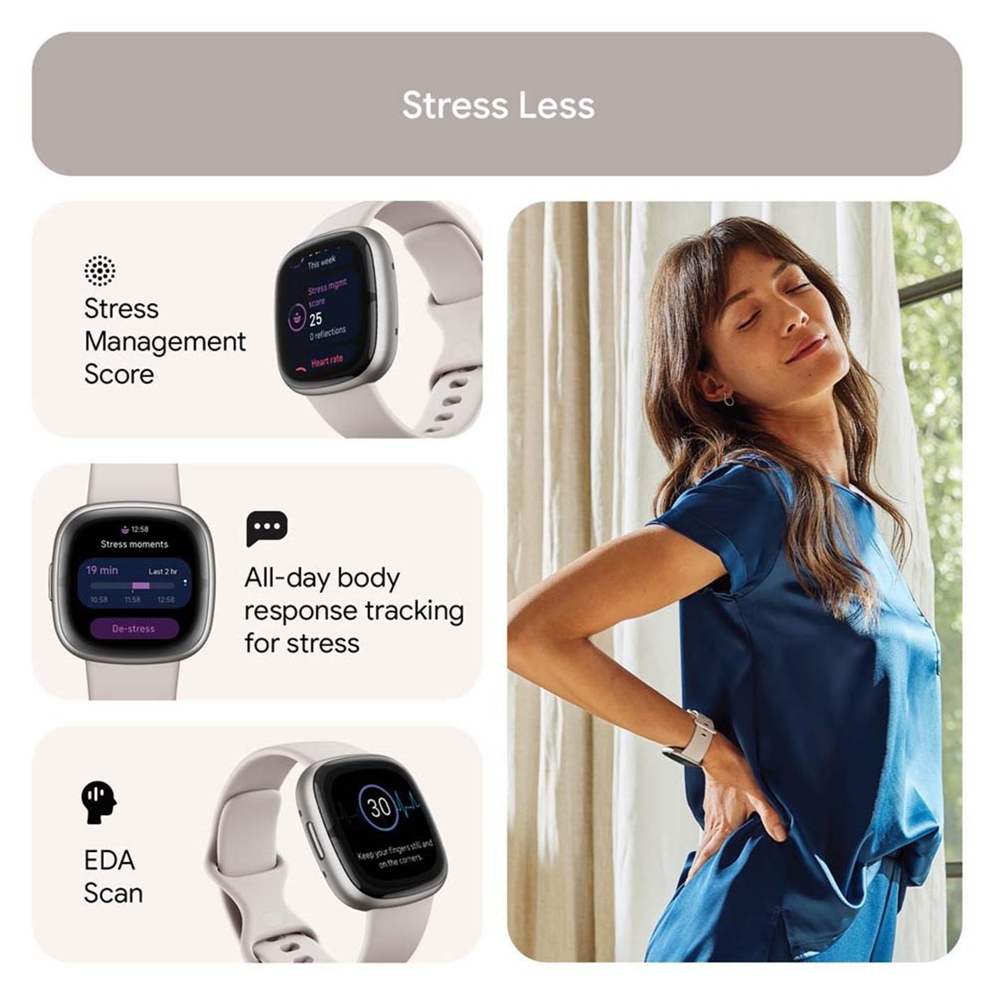 Elektronik - Fitbit - FITBIT SENSE 2 LUNAR W - 5