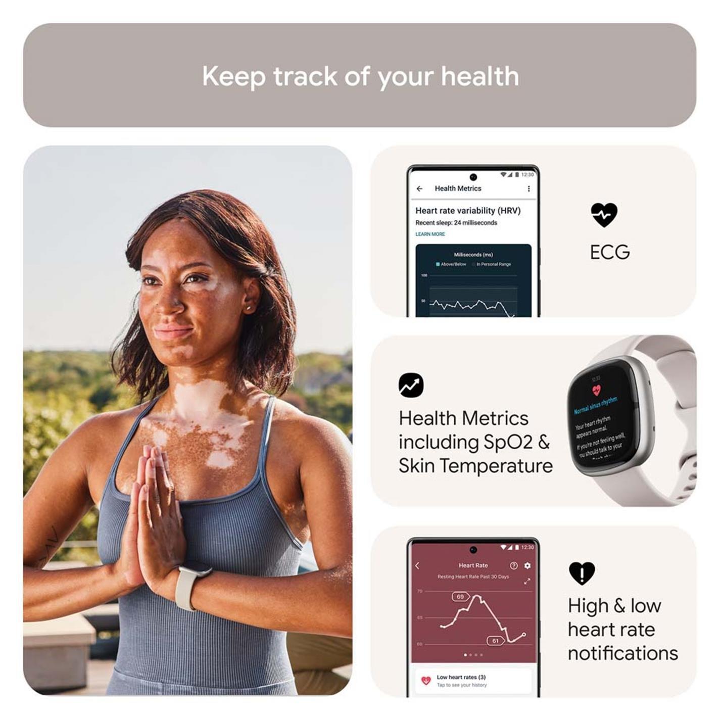 Elektronik - Fitbit - FITBIT SENSE 2 LUNAR W - 6