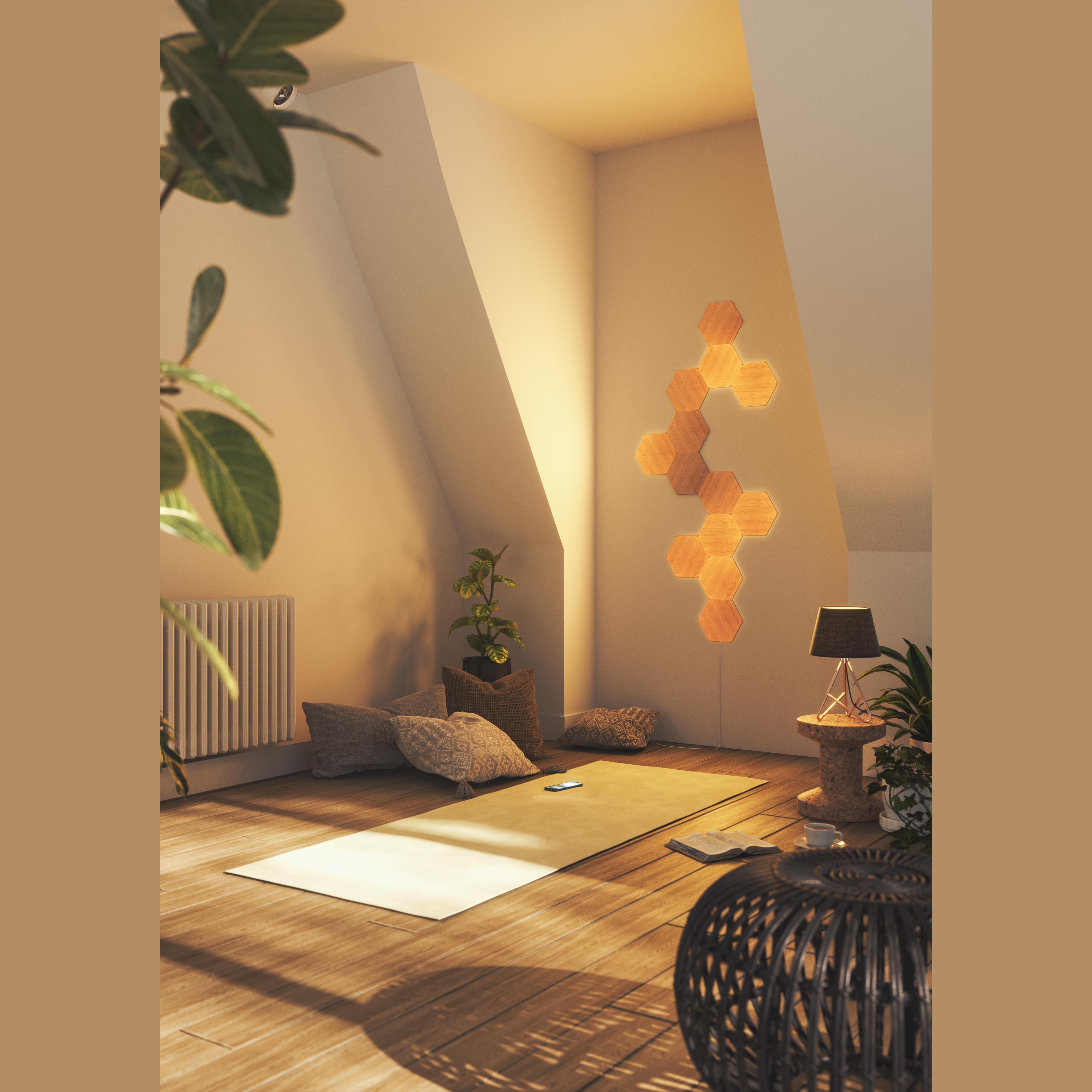 None - Nanoleaf - Elements Wd Look Hex Strt Kit - 7 Panels - 8