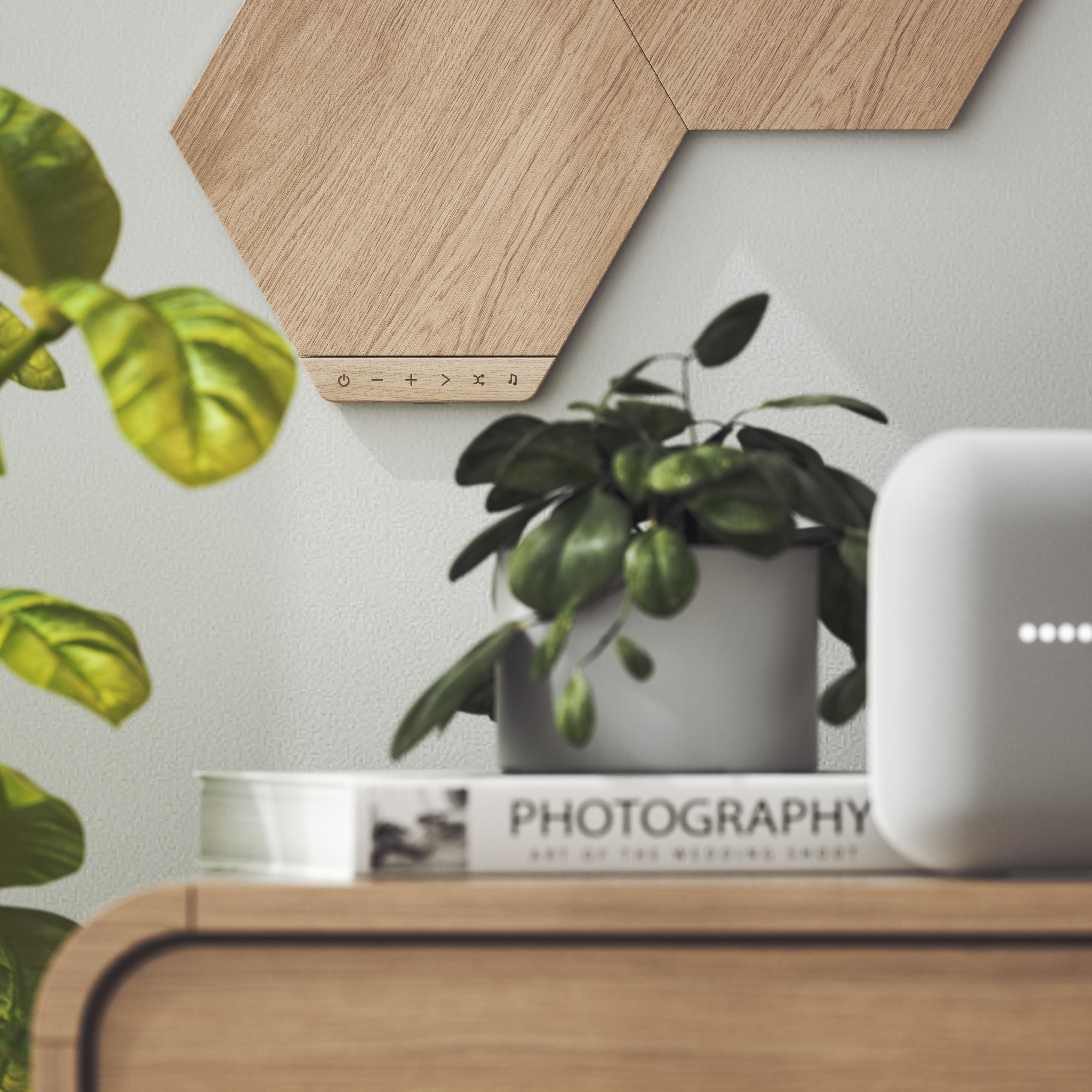 None - Nanoleaf - Elements Wd Look Hex Strt Kit - 7 Panels - 9