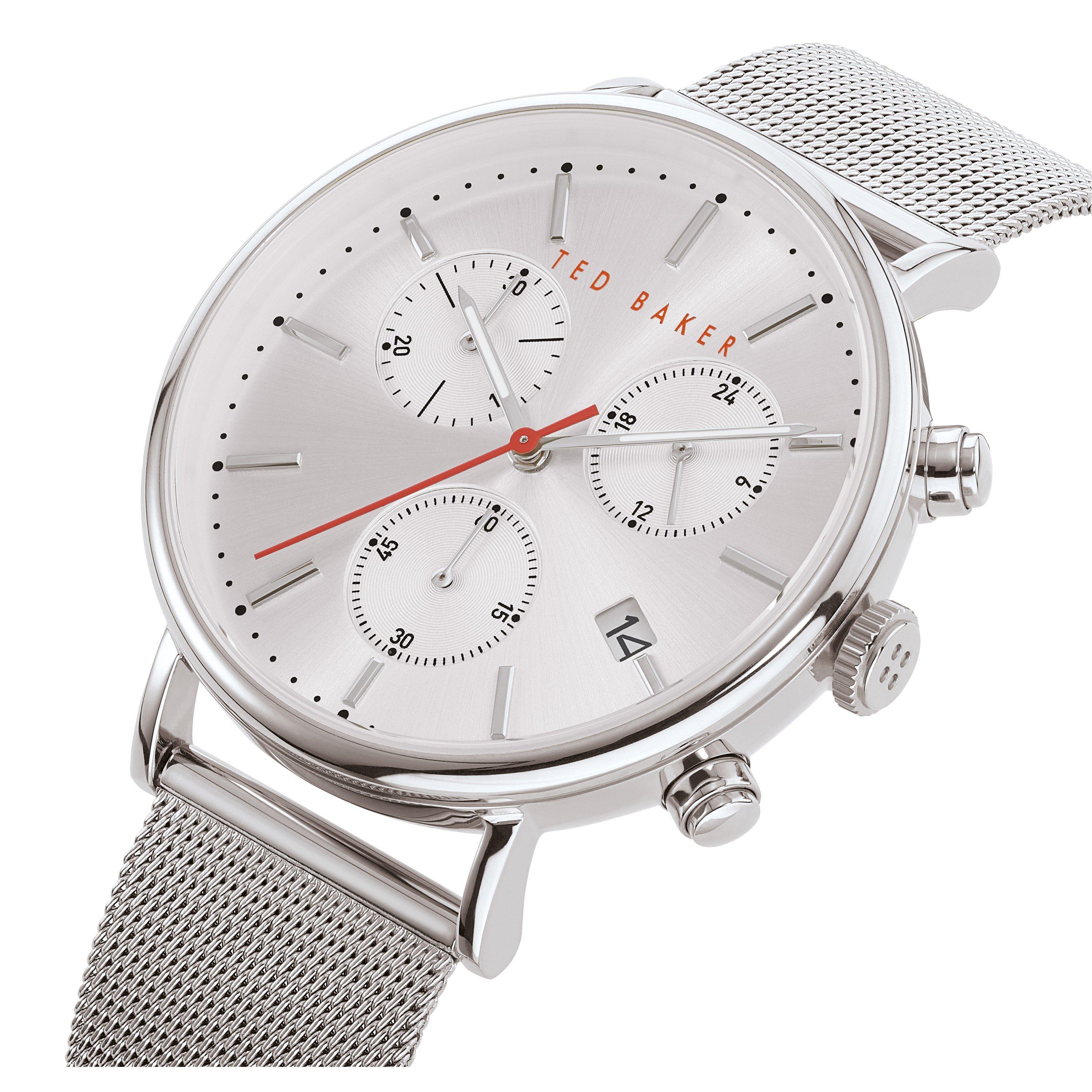 Silver/White - Ted Baker - Ted Baker Mimossa Watch Mens - 2