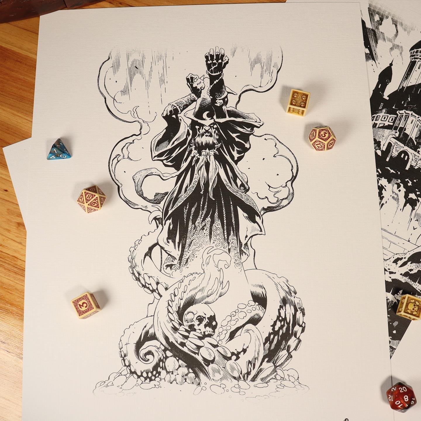Waren - Fanattik - Dungeons and Dragons Lithograph Set - 7