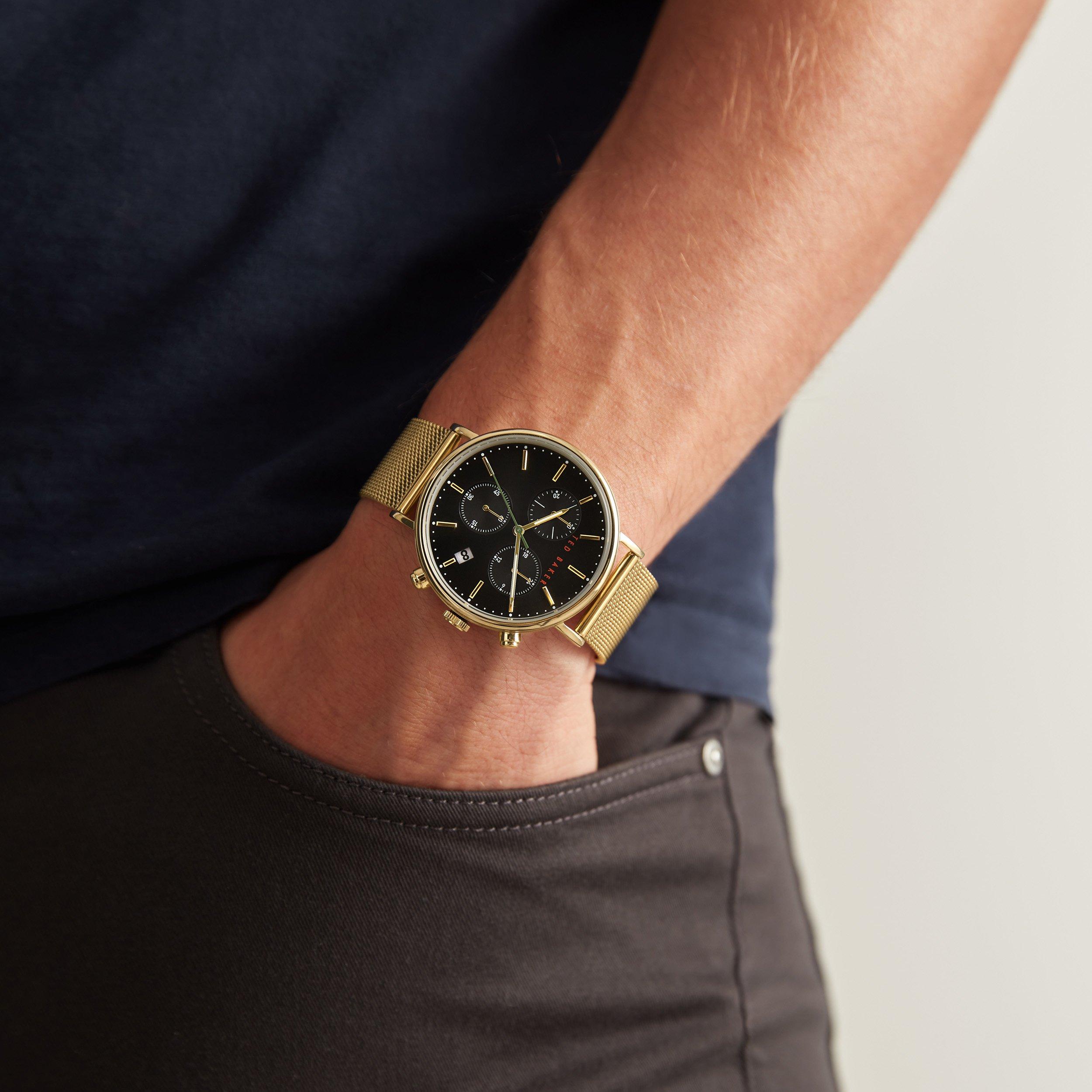 Gold/Schwarz - Ted Baker - Baker Mimossa Chrono Watch Mens - 3