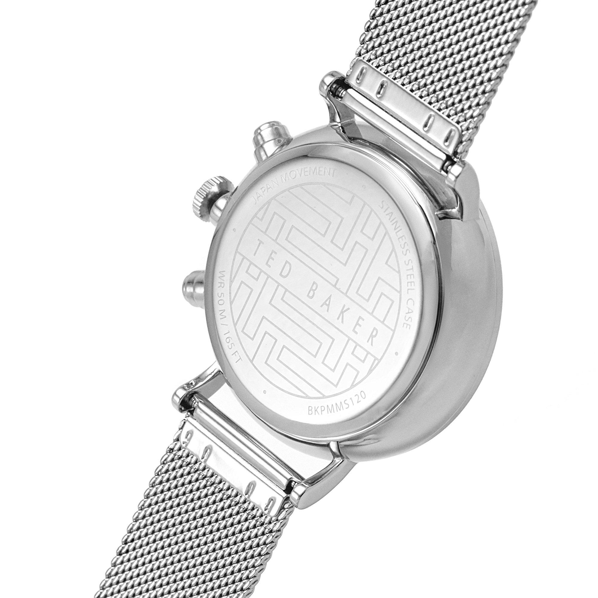 Zilver/Blauw - Ted Baker - Mimossa Chrono Watch Mens - 5