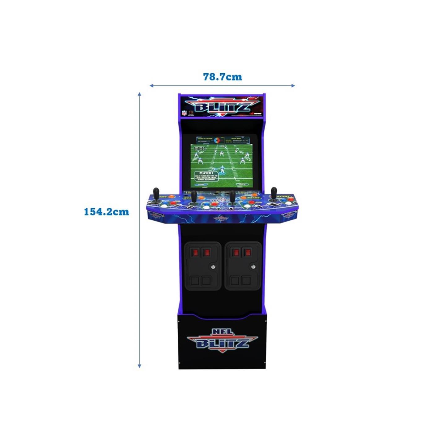 Black / Blue - Arcade1Up - NFL Blitz Arcade Machine - 13