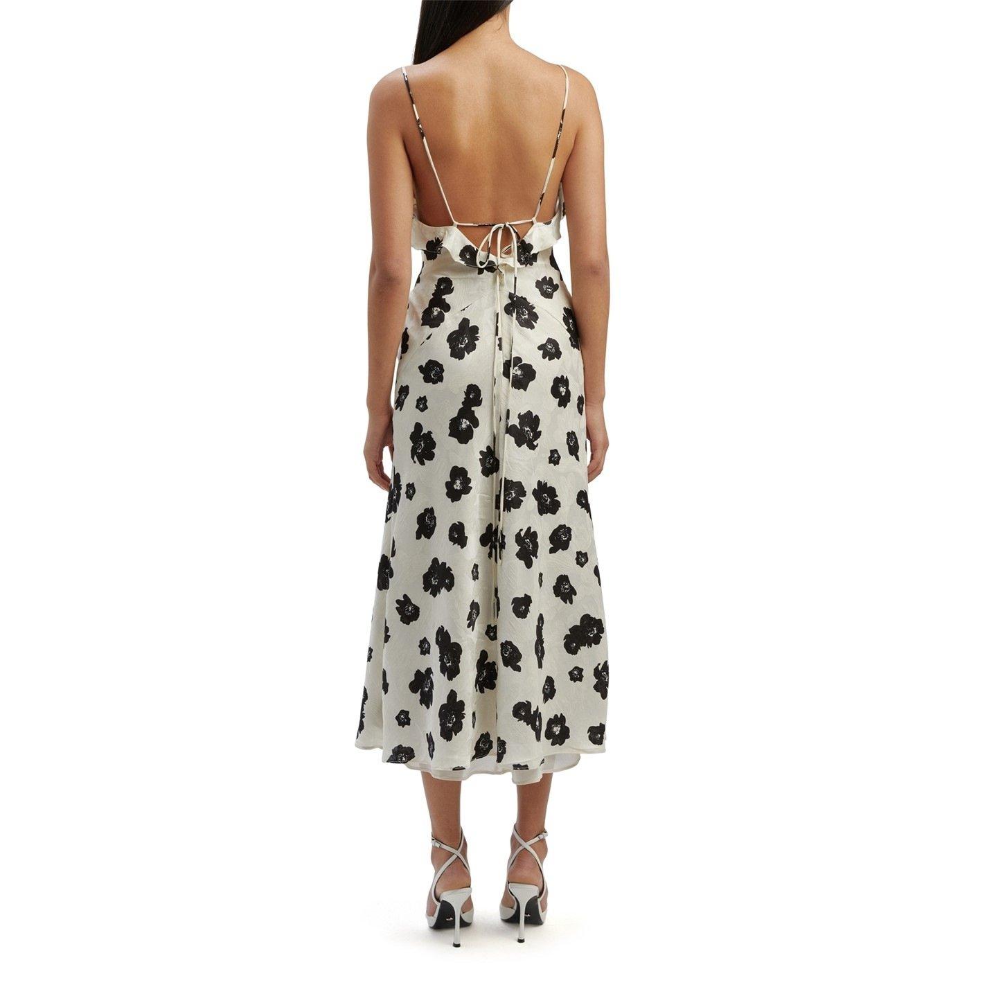 Ivory Flor - Bardot - Women's Olea Floral Maxi Slinky Dress - 2