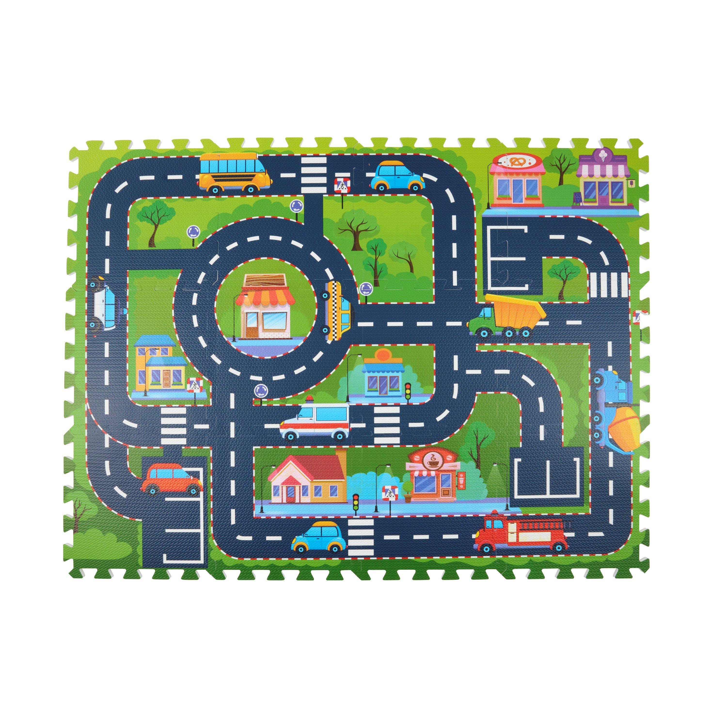 Multi - Eddy Toys - Traffic 30x30cm Playmat - 1