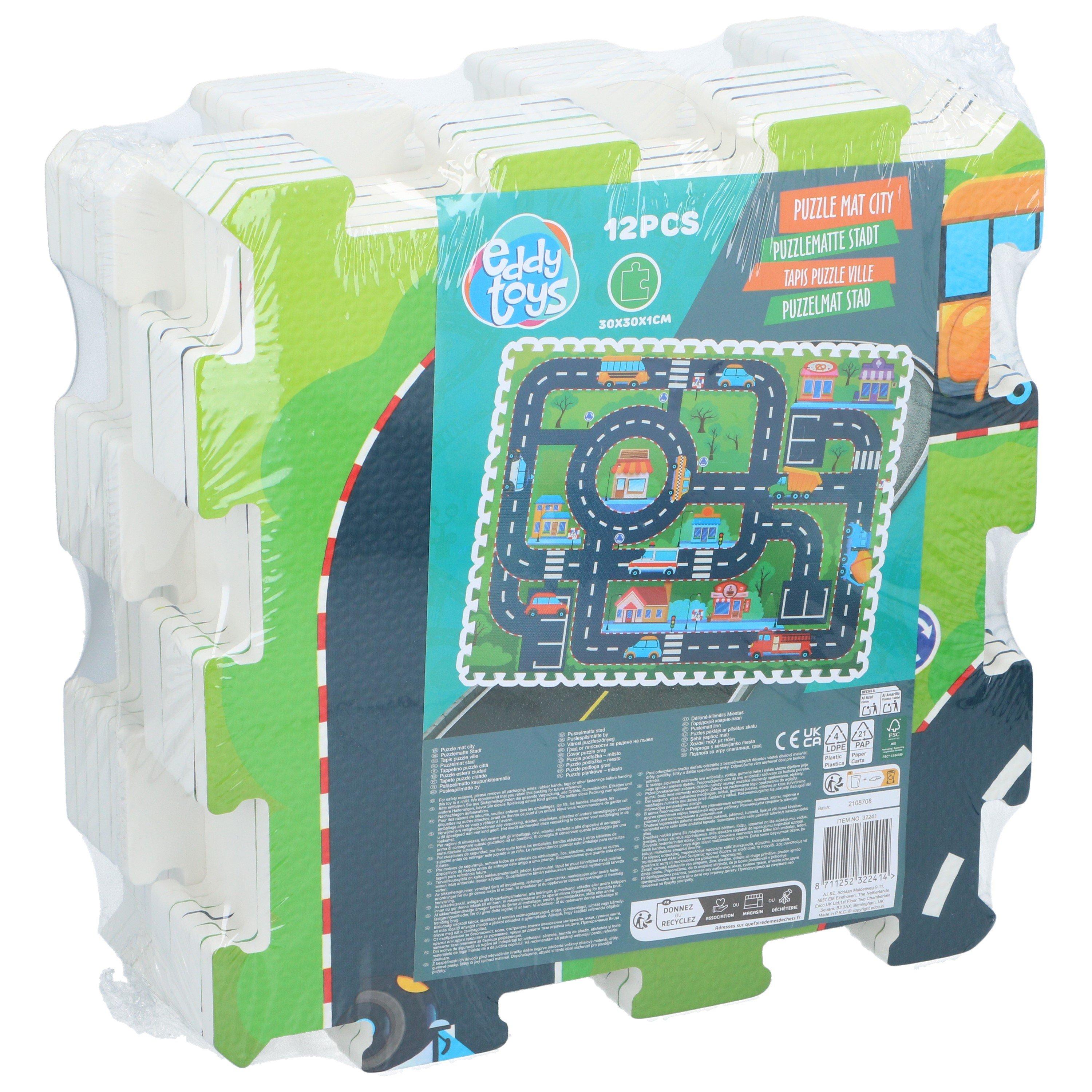 Multi - Eddy Toys - Traffic 30x30cm Playmat - 2