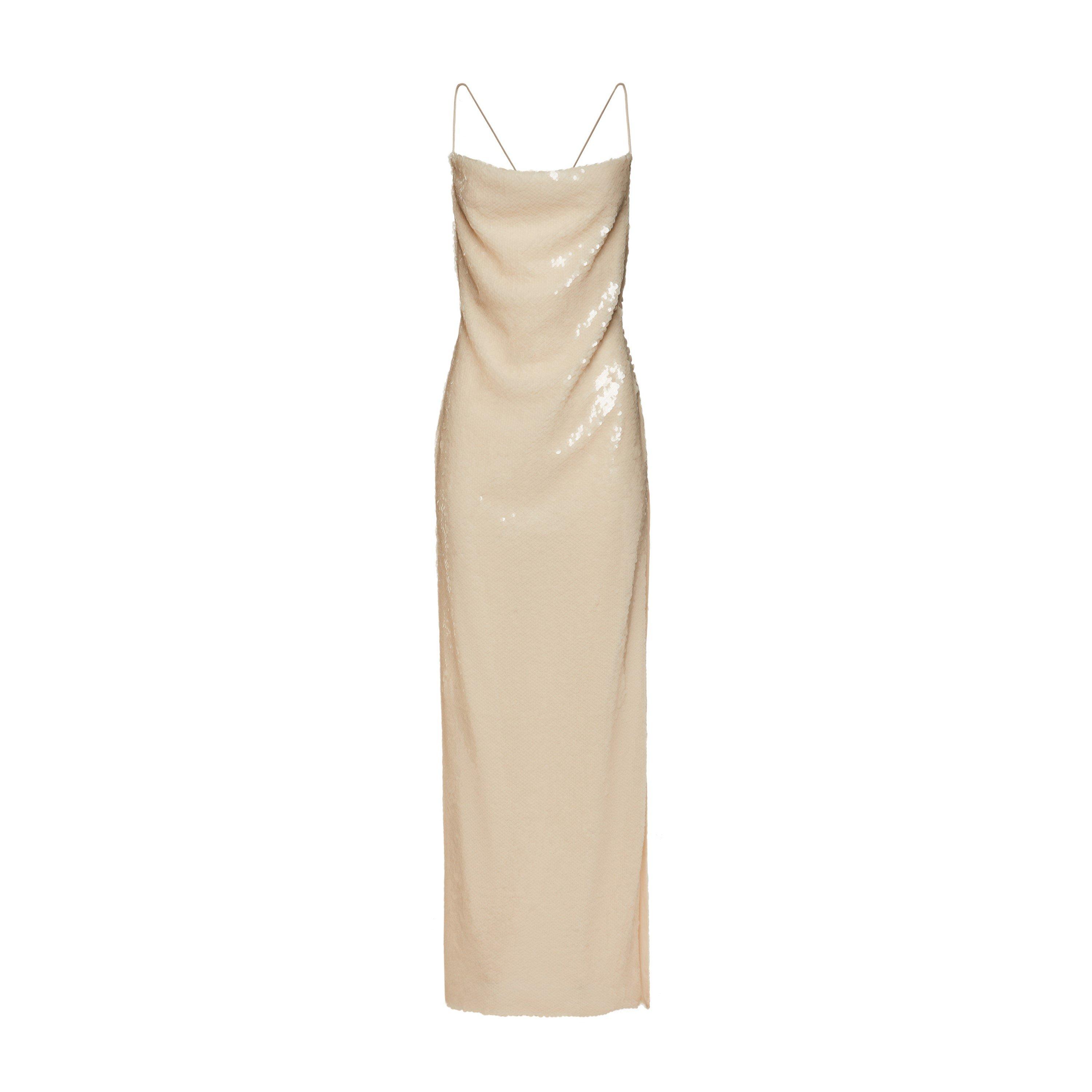 Cream - Magda Butrym - Sequinned Tulle Dress - 1
