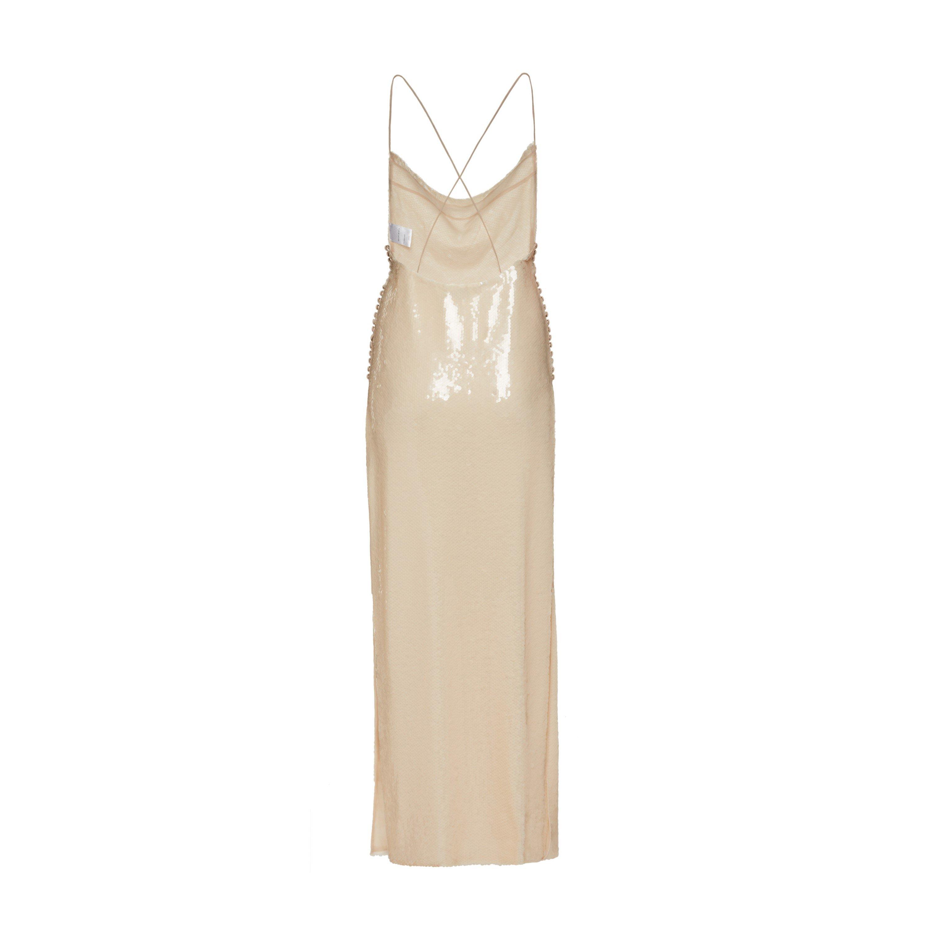 Cream - Magda Butrym - Sequinned Tulle Dress - 2