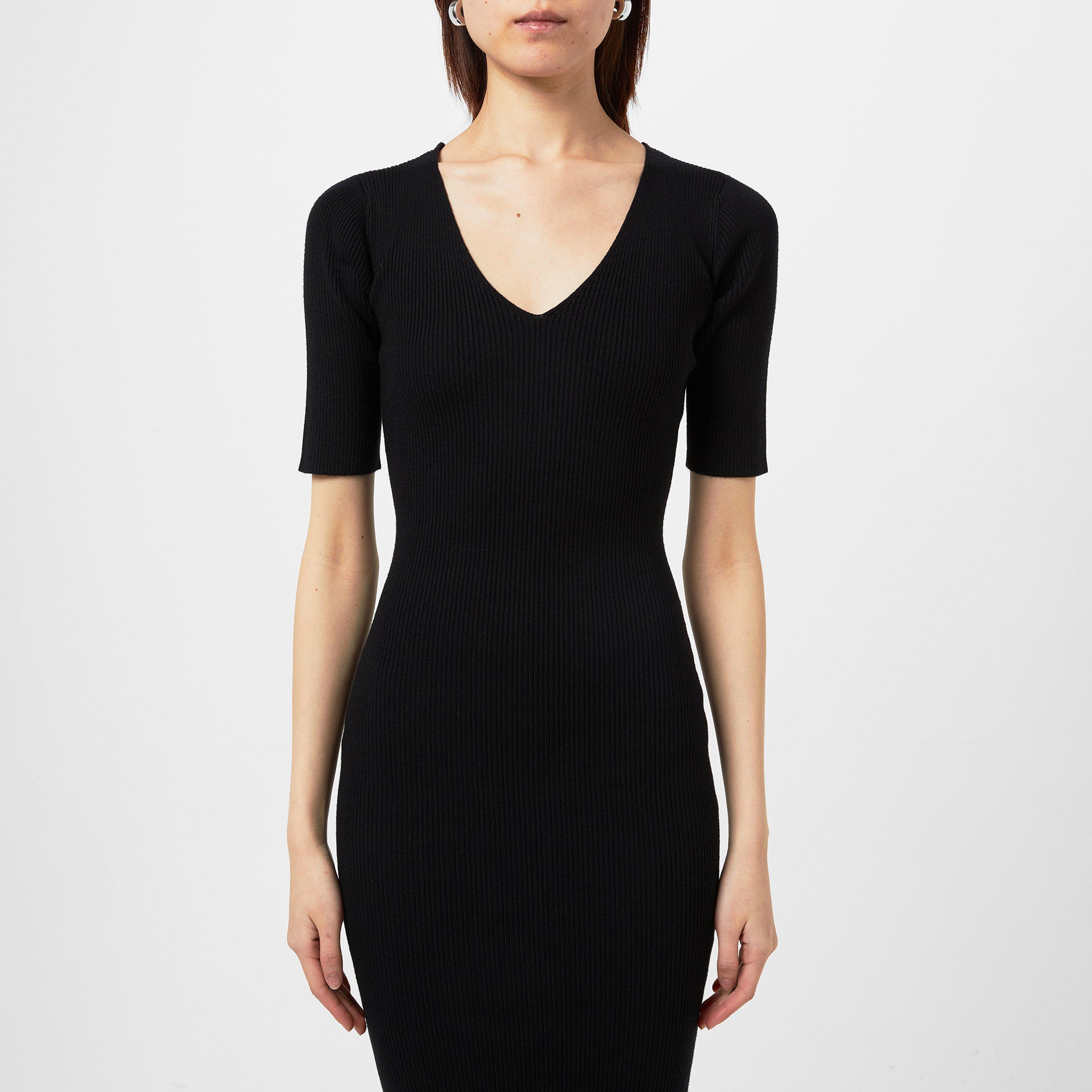 Black - Pretty Lavish - Lara Ribbed Midaxi Dress - 4