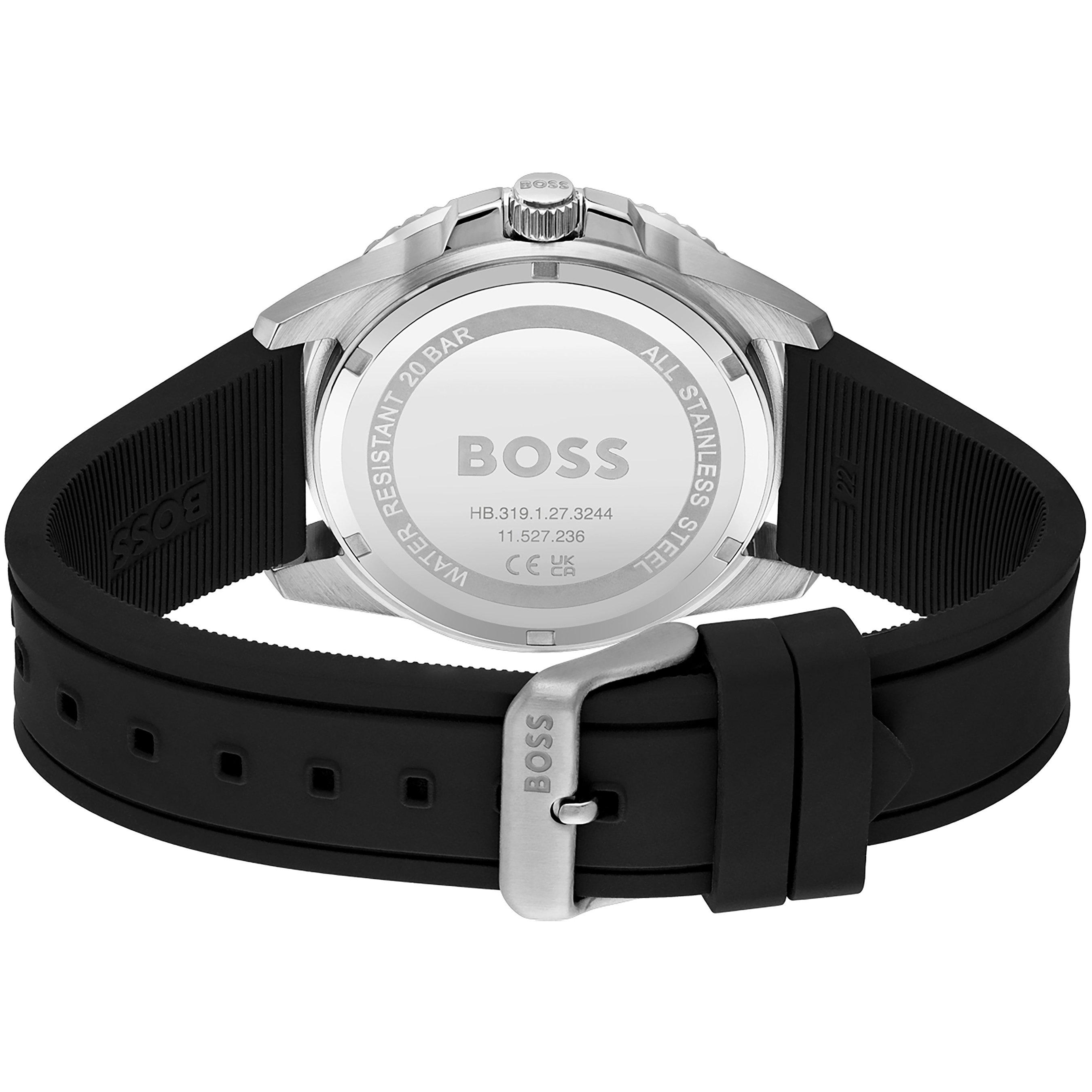Black/Silver - Boss - Men's Ace S Watch Stainless Steel Timepiece - 3