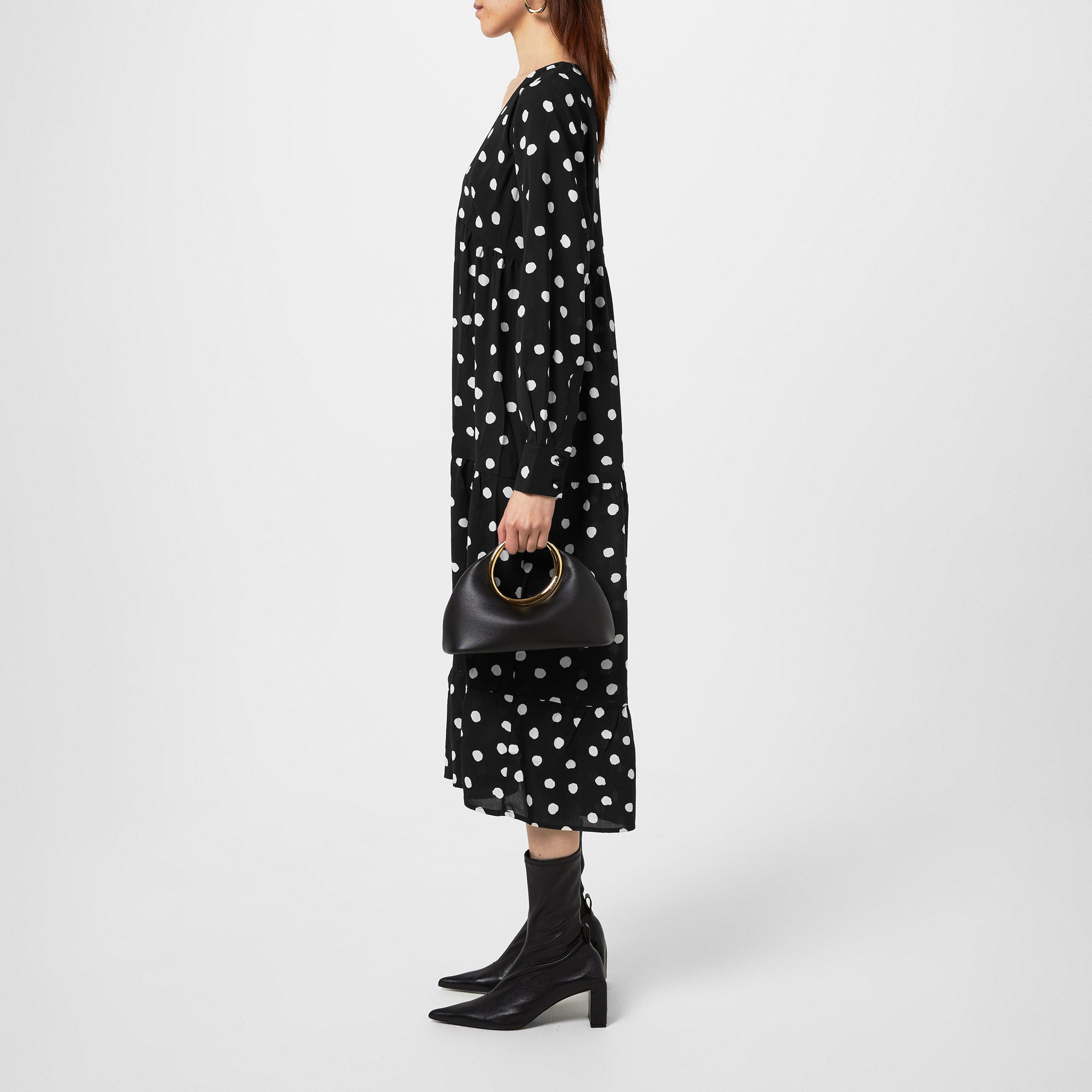 Black - Pretty Lavish - Dotty Day Dress - 2