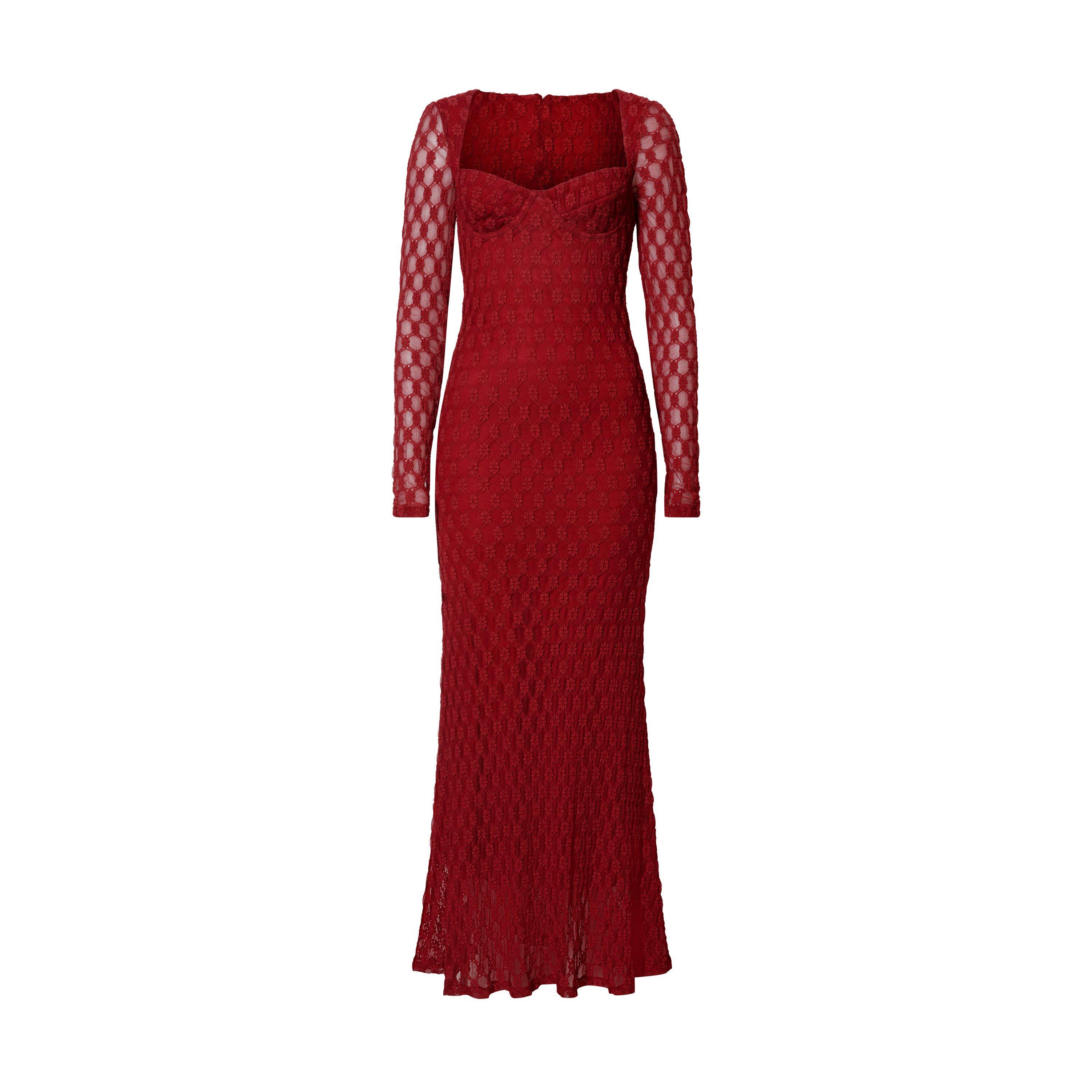 Deep Red - Bardot - Avah Maxi Dress - 5