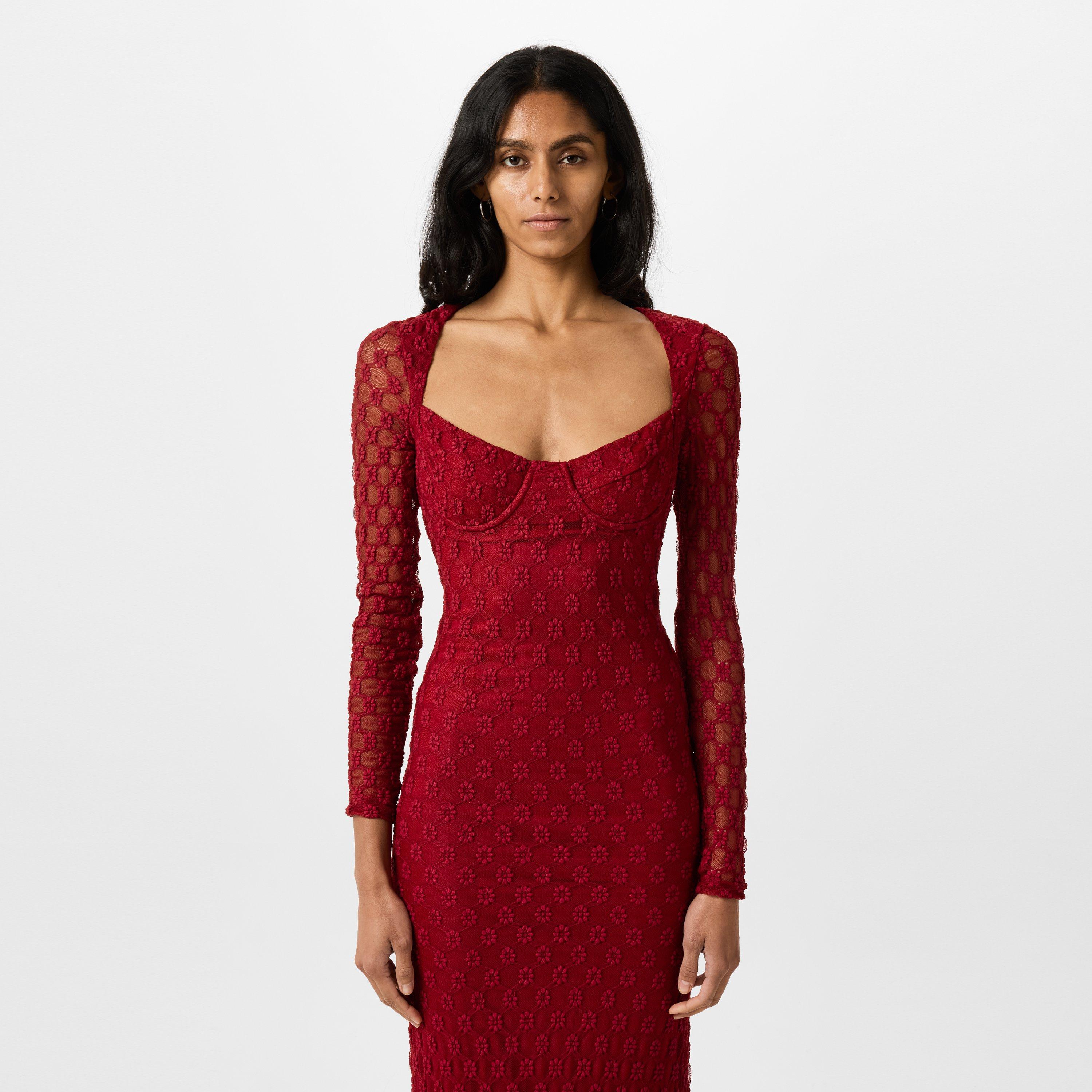 Deep Red - Bardot - Avah Maxi Dress - 4