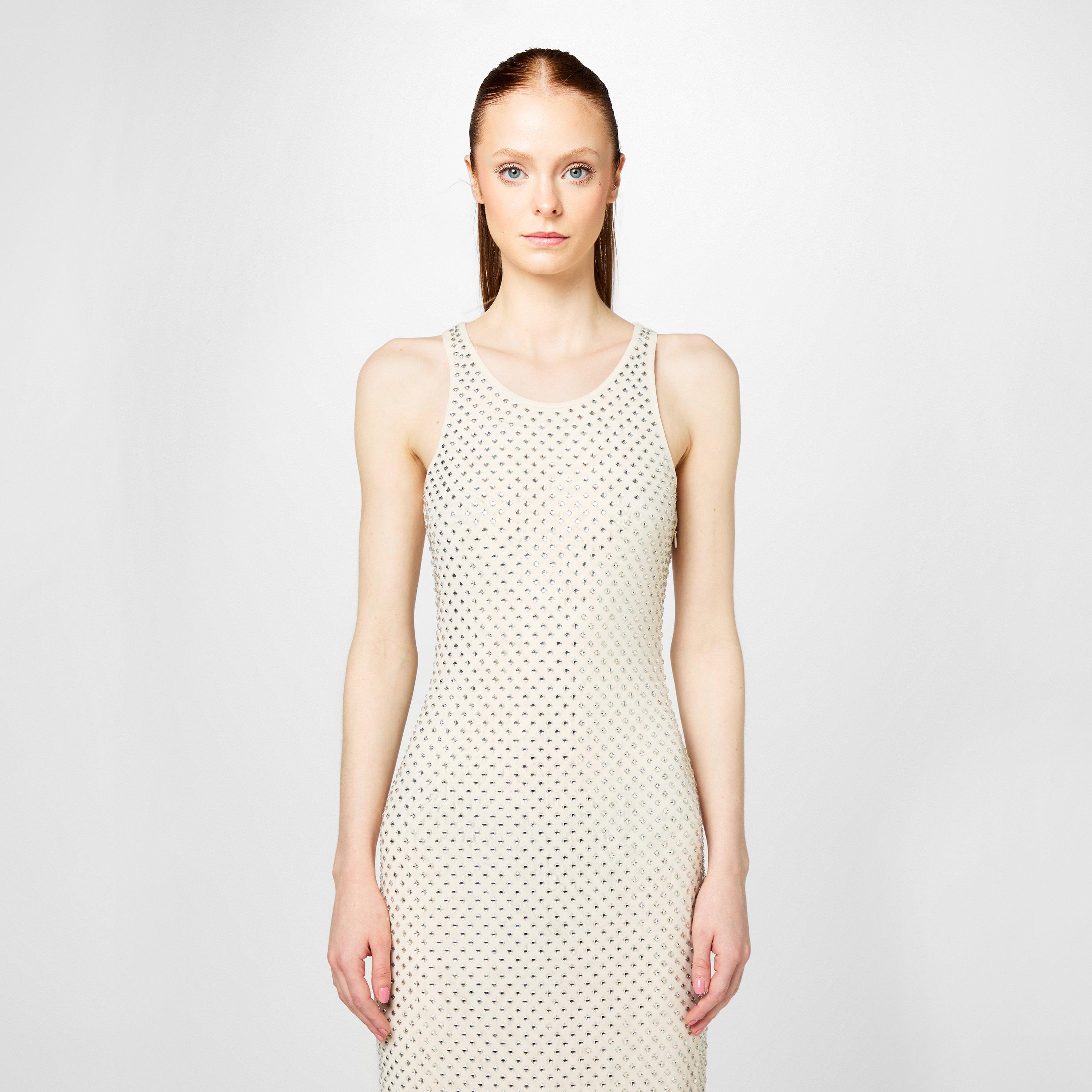 Self Portrait | Mesh Rhinestone Maxi Dress | Maxi Dresses | Cruise