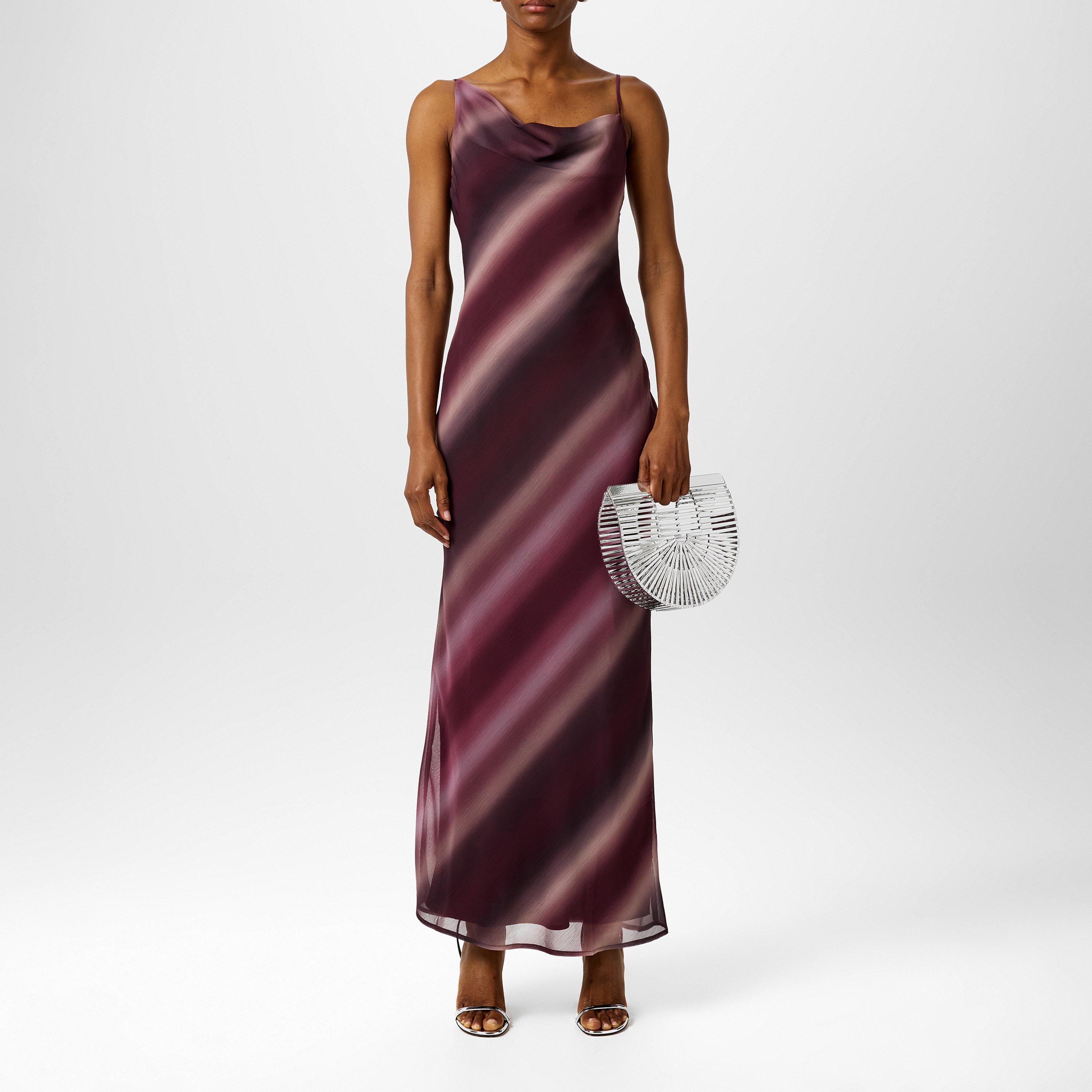 Wine Watercol - Pretty Lavish - Keisha Maxi Dress - 1